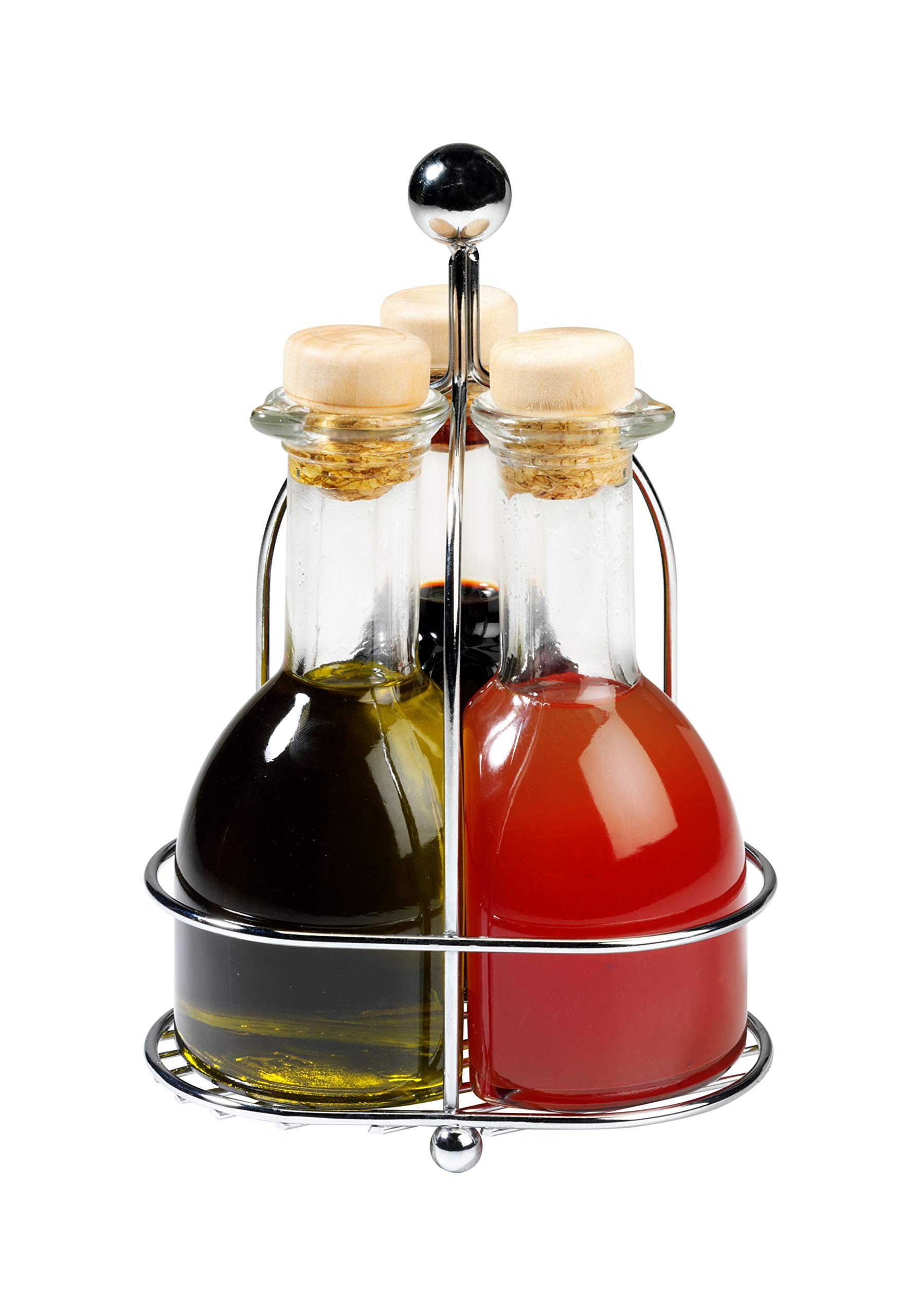 Savory Oil & Vinegar Trio Set, 100ml x 3 (Tomato Pulp Vinegar, Garlic Extra Virgin Olive Oil, IGP Balsamic Vinegar of Modena)
