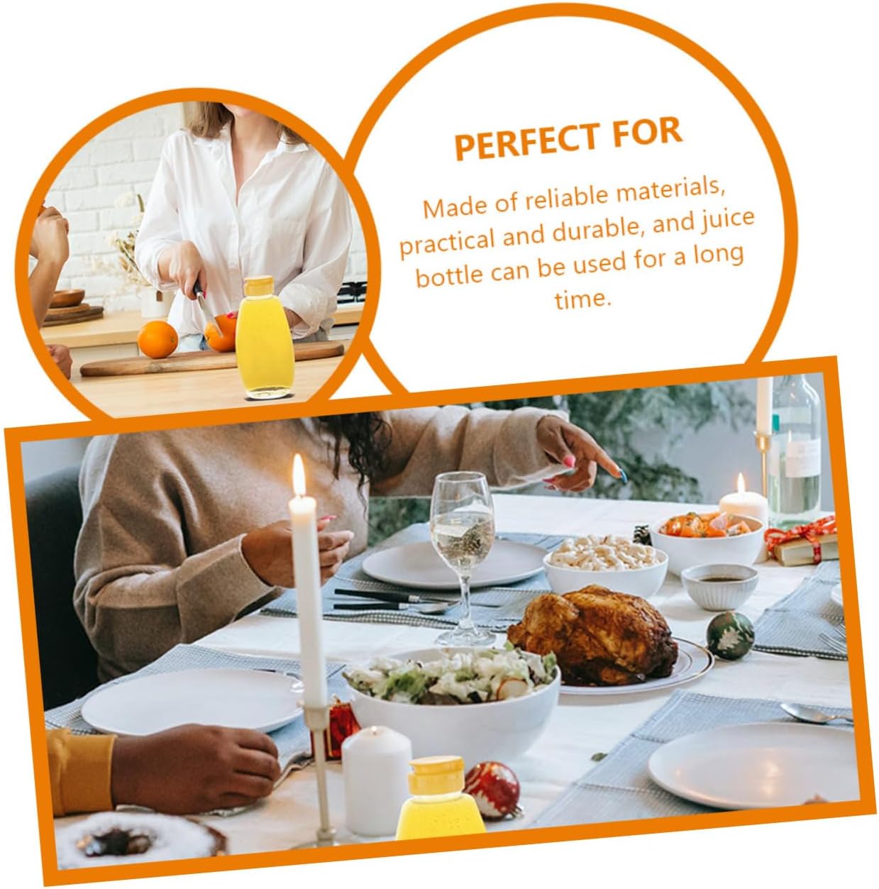 PRETYZOOM Honey Storage Jar 6pcs Plastic Honey Bottles Portable Food Organizer Candy Canister Leakproof