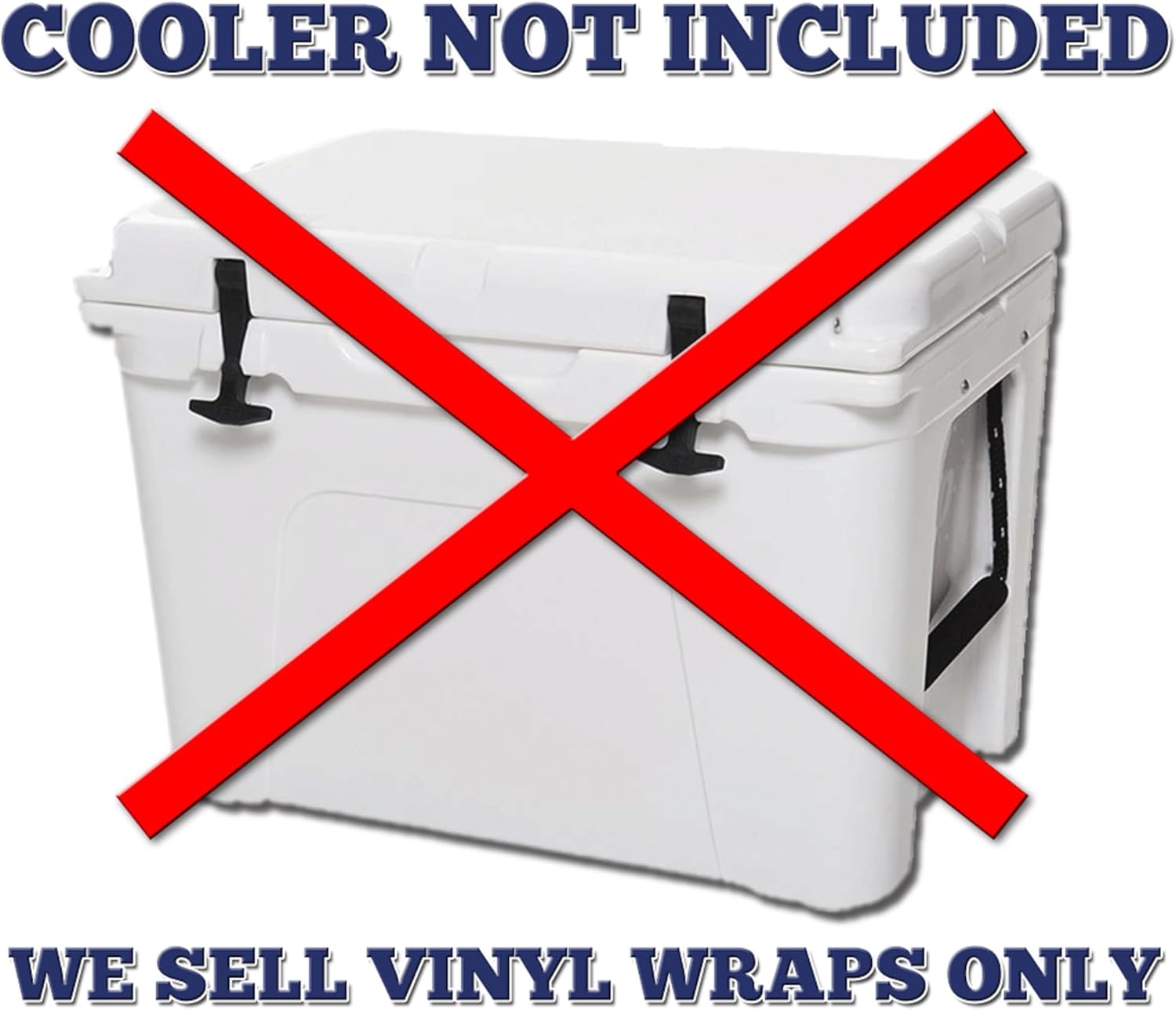 USATuff Vinyl Cooler Lid Kit Compatible with YETI | Easy Peel & Stick Application Cooler Skin Decal Wrap | Durable Pre-Cut Pieces | Made for Outdoor Use - Old Glory Flag Design