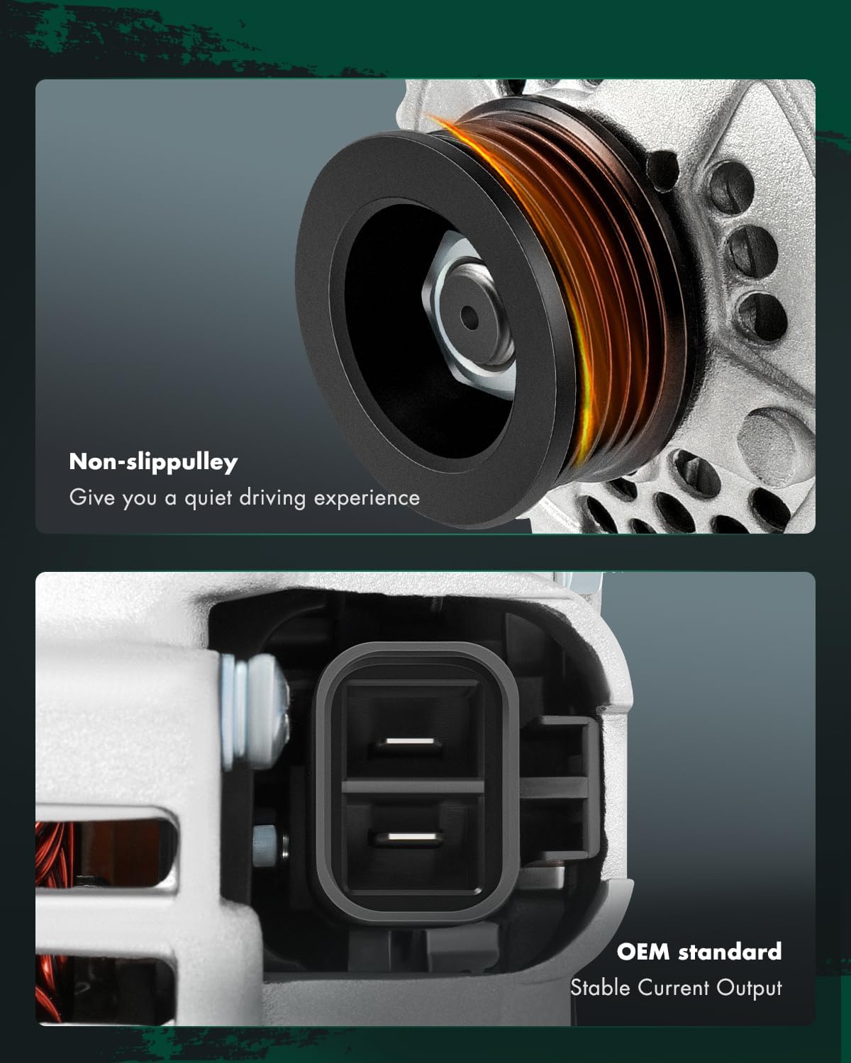 SCITOO Alternator Fit for Subaru for Legacy 1995-1999- 12V 85 Amp CW 5-Groove Pulley, Replace OE 13645