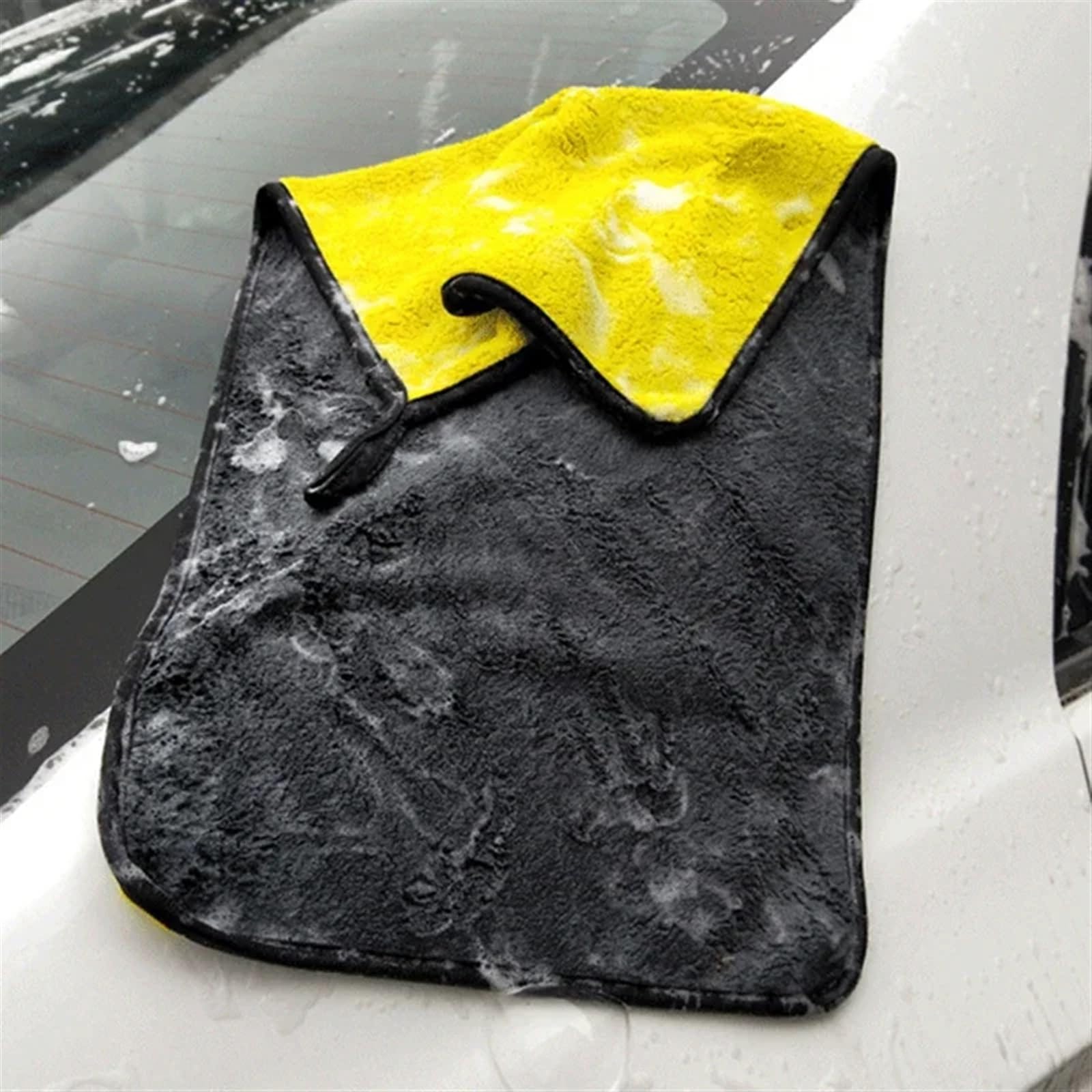 Paño de Limpieza Toalla De Microfibra Extra Suave For Lavado De Coches, Paño De Secado Y Limpieza For El Cuidado del Coche, Toalla Que Nunca Se Raya, 3/5/10 Uds.(Yellow3)