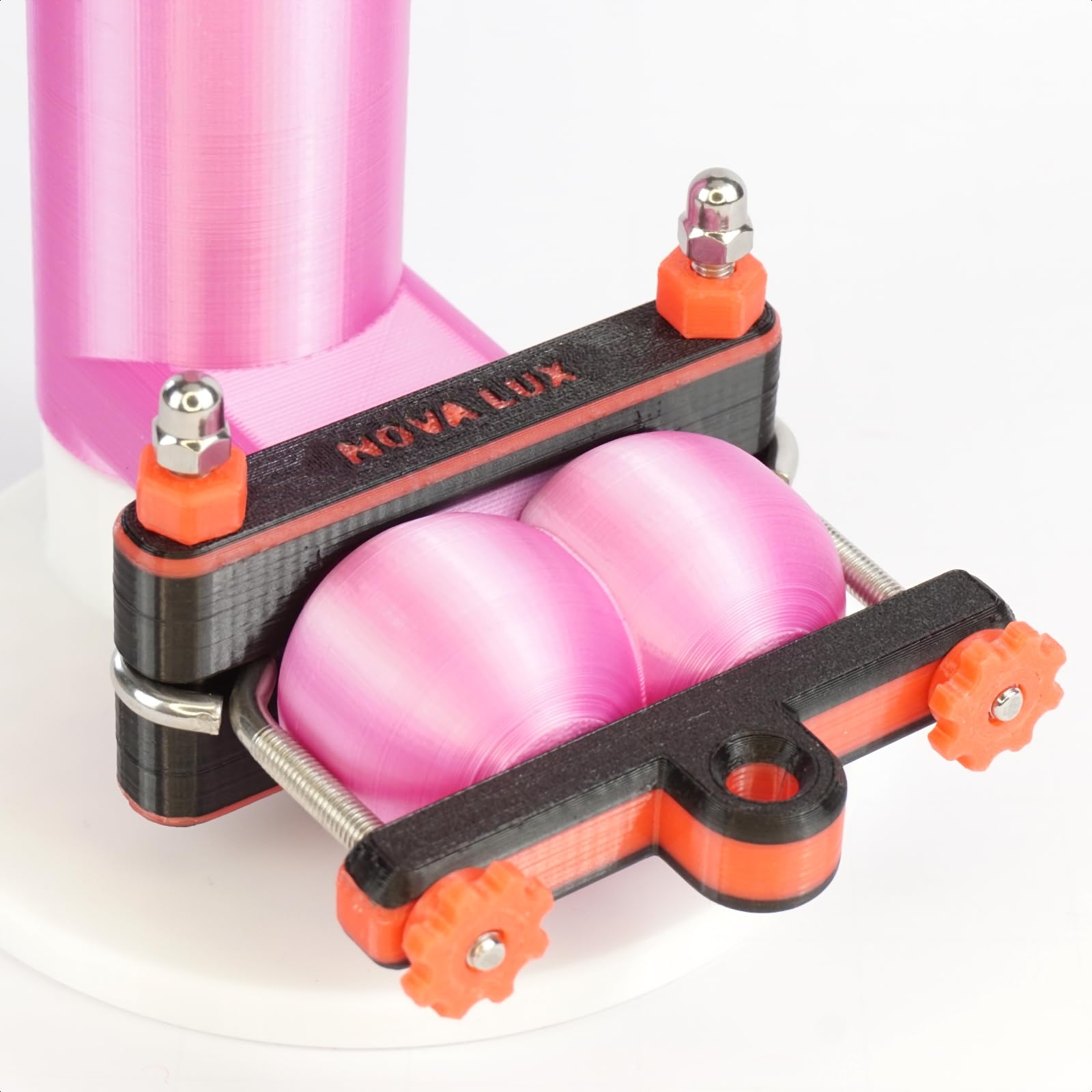 Dispositivo CBT BDSM HANG-SQUEEZE per la compressione e sospensione dei testicoli – set rosso e nero di Nova Lux – prodotto UE – giocattolo erotico per uomo