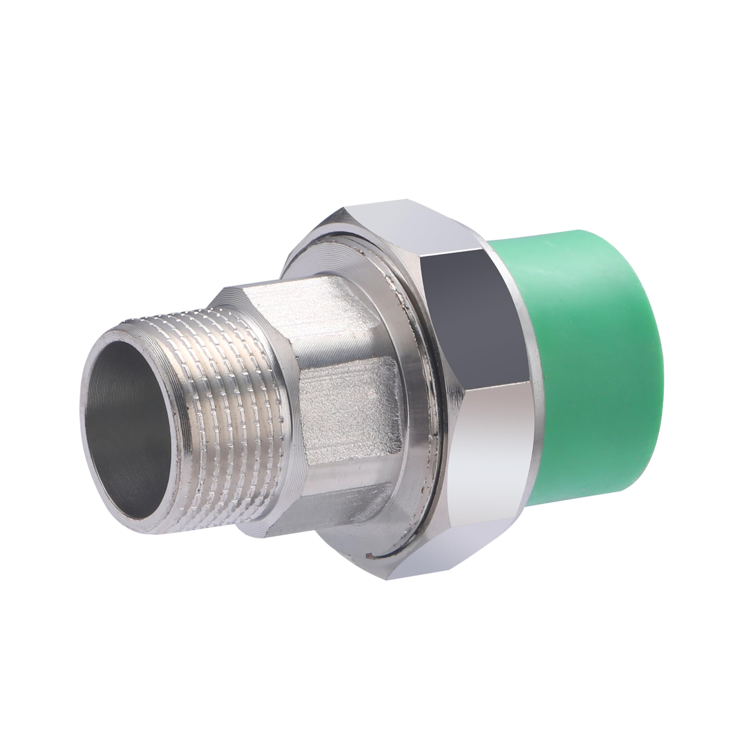 Manguito mixto PPR rosca macho 3/4 – Ø25 mm x10 uds | Ideal para transiciones entre roscado y tubería PPR en instalaciones de agua | Conexión segura, duradera y fácil de instalar | QUICK PLOMBERIE
