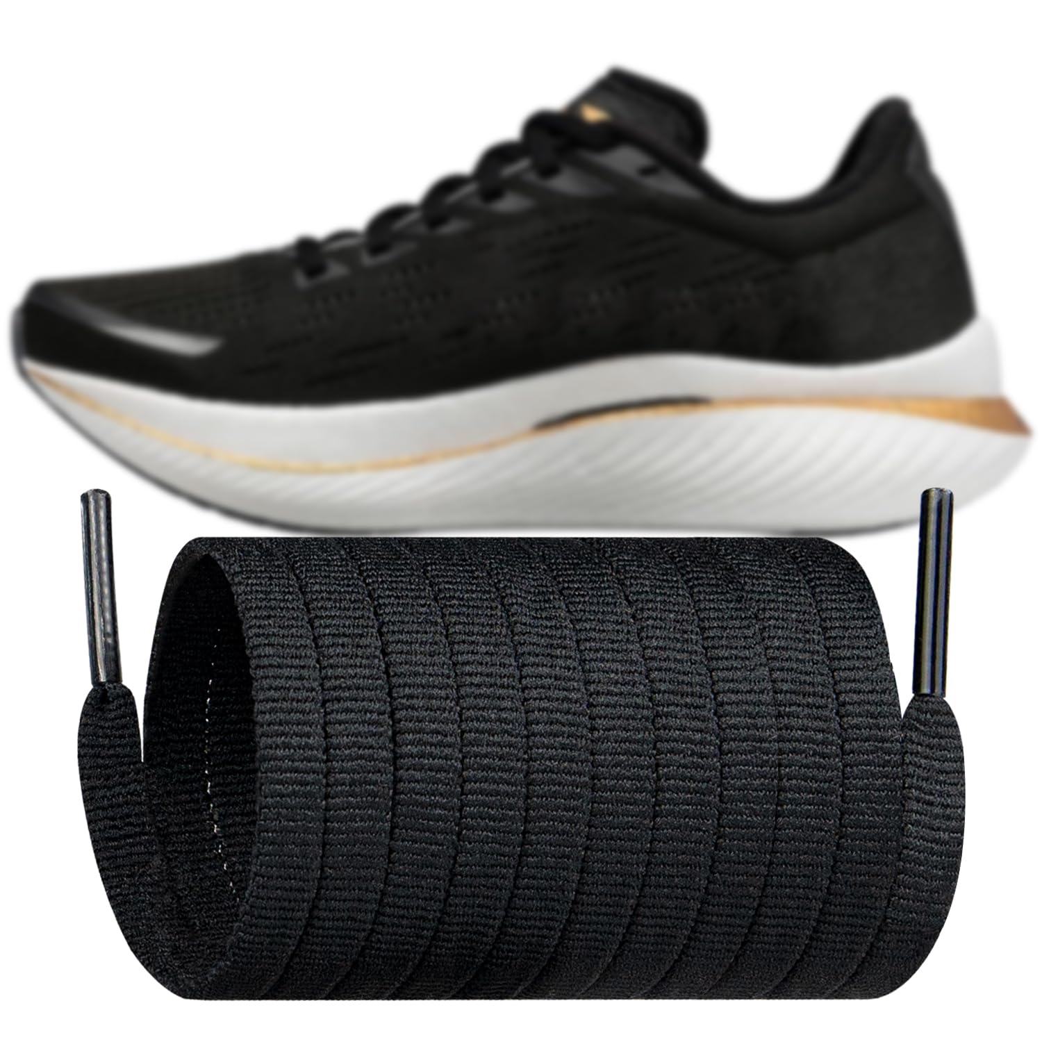 Flat Shoe Laces for Saucony Sneaker, 6MM Replacement Shoelaces Strings for Running Shoes