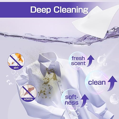 Miniatura 9 de Soulink Hojas de detergente para ropa de hasta 80 cargas, tiras de detergente ecológicas para viajes y hogar, sin hojas de jabón de plástico a base
