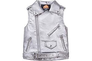 Mud Kingdom Boys Faux Leather Motorcycle Vest: Style Meets Functionality