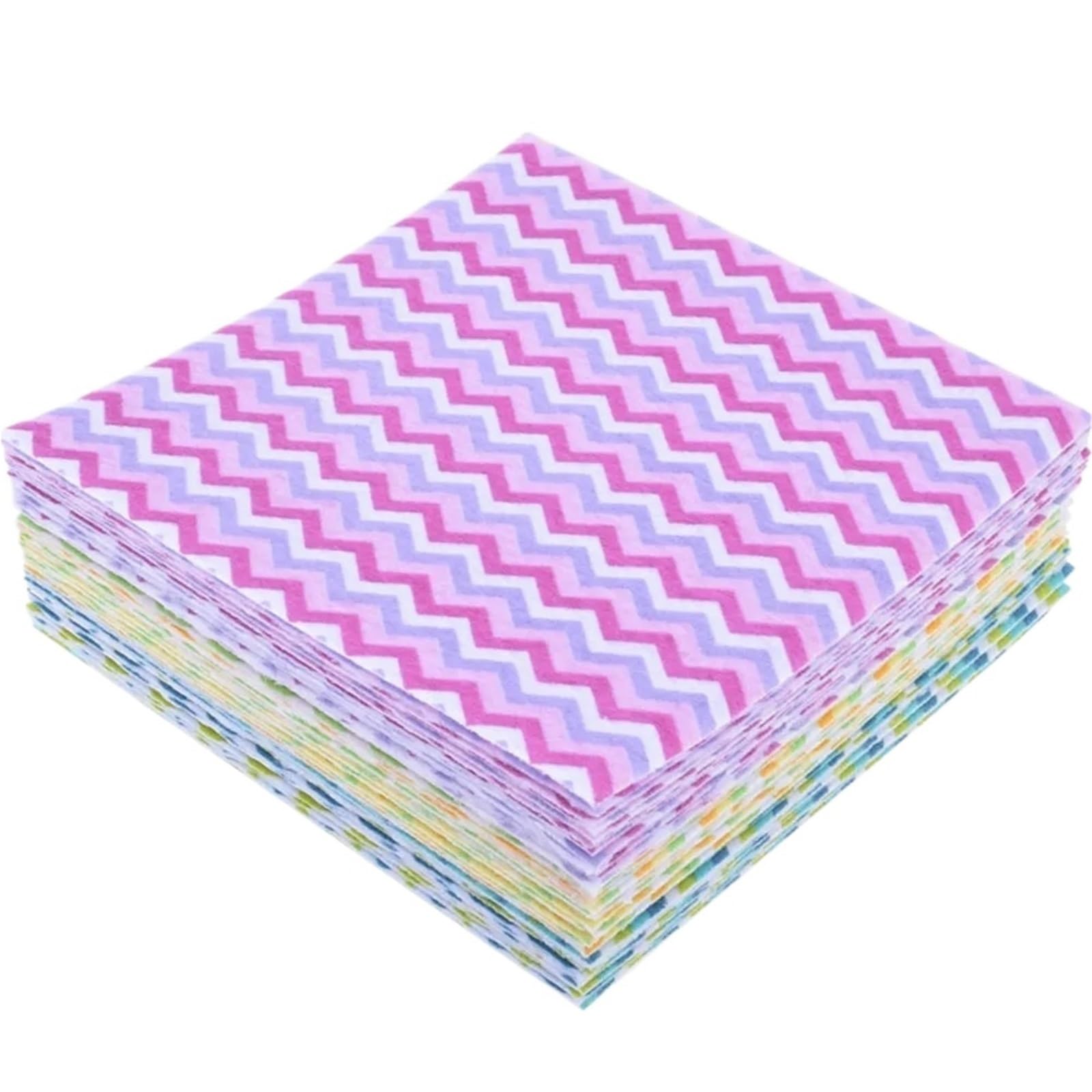 Tissu en feutre imprimé non tissé polyester 40 pièces Pour Bricolage