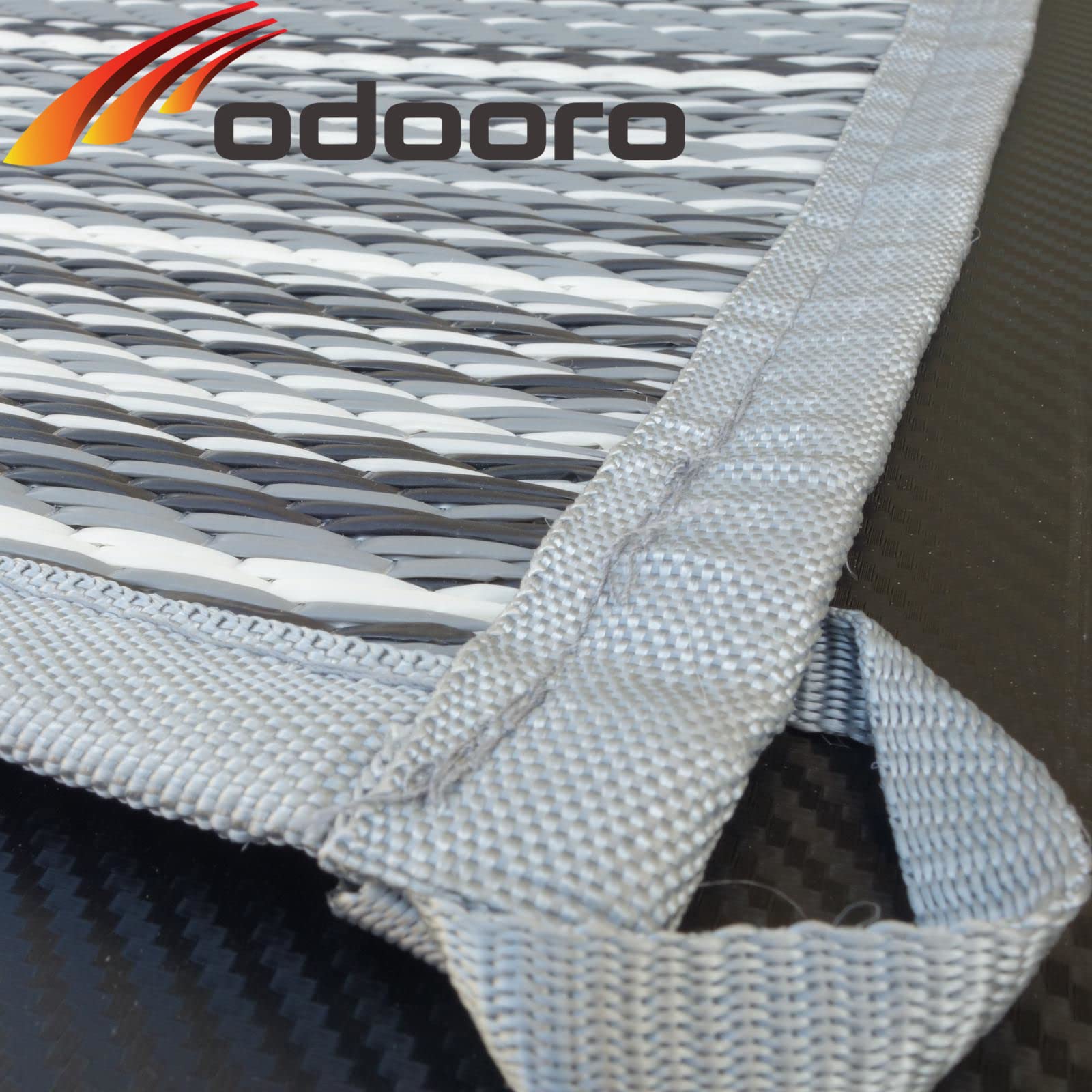 Schlauchland Zeltteppich ** odooro WAVETEX Stripe 2,7m x 5m *** VIELE GRÖSSEN + Farben ** Camping Matte Wohnwagen 450 g/m² Outdoor Teppich Vorzelt Teppich Garten Spieldecke