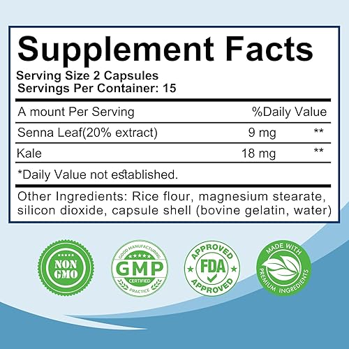 Miniatura 7 de 15 días de limpieza, intestino y colon cápsulas de apoyo, desintoxicación y limpieza intestinal, alivia el dolor abdominal, la hinchazón