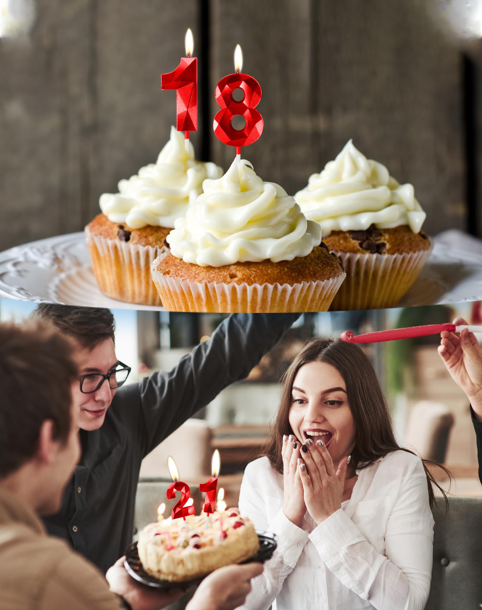 Amazon.co.jp: ナンバー1キャンドル、1歳の誕生日キャンドル、ケーキ用