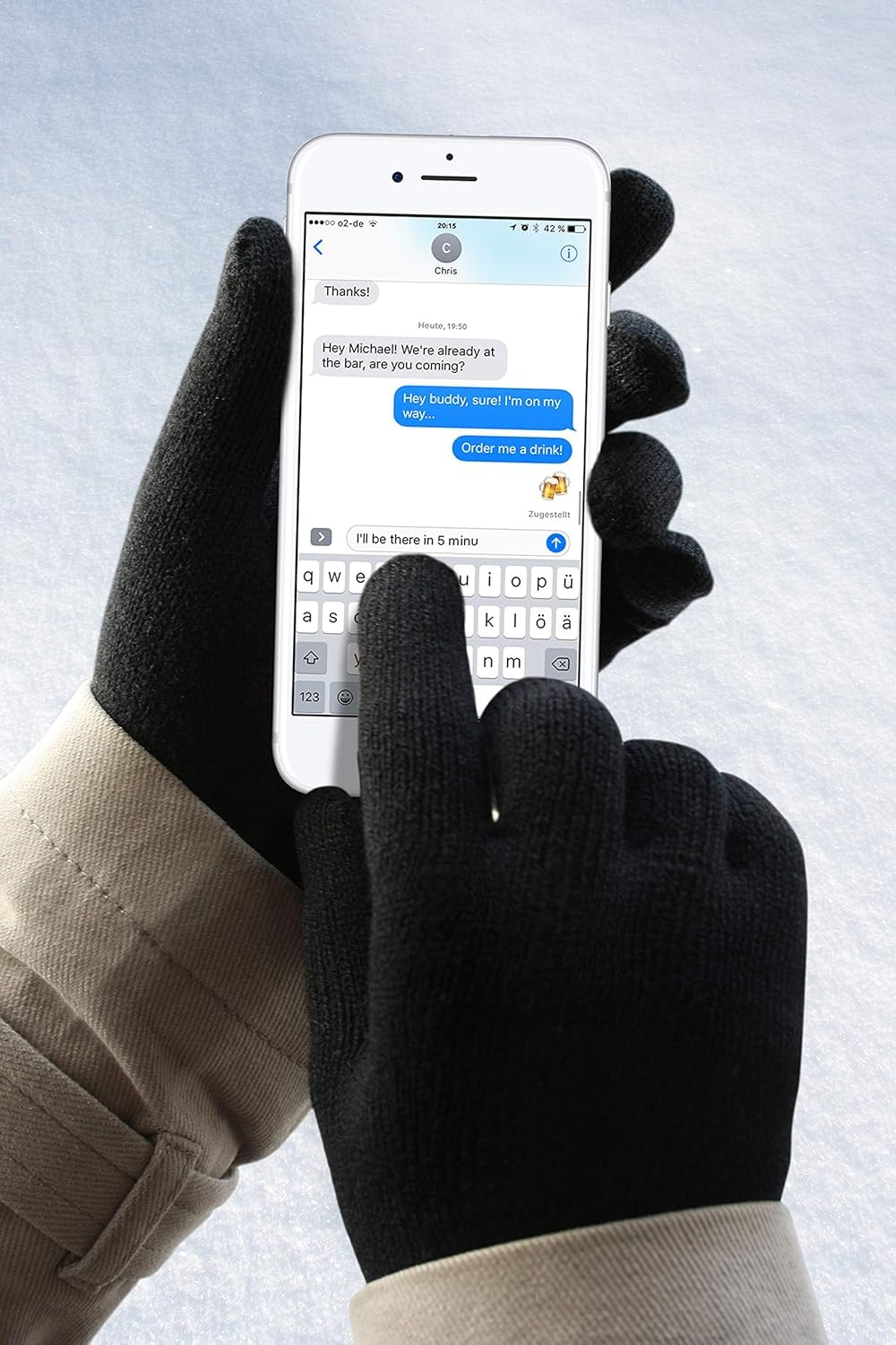 Gloviator Touchscreen Handschuhe Herren, Damen, Kinder (Universalgre) -  Winterhandschuhe zur Bedienung von Handy, Tablet usw. - Warme Thermo  Handschuhe Winter - 1 Paar Handschuhe Schwarz : Amazon.de: Fashion