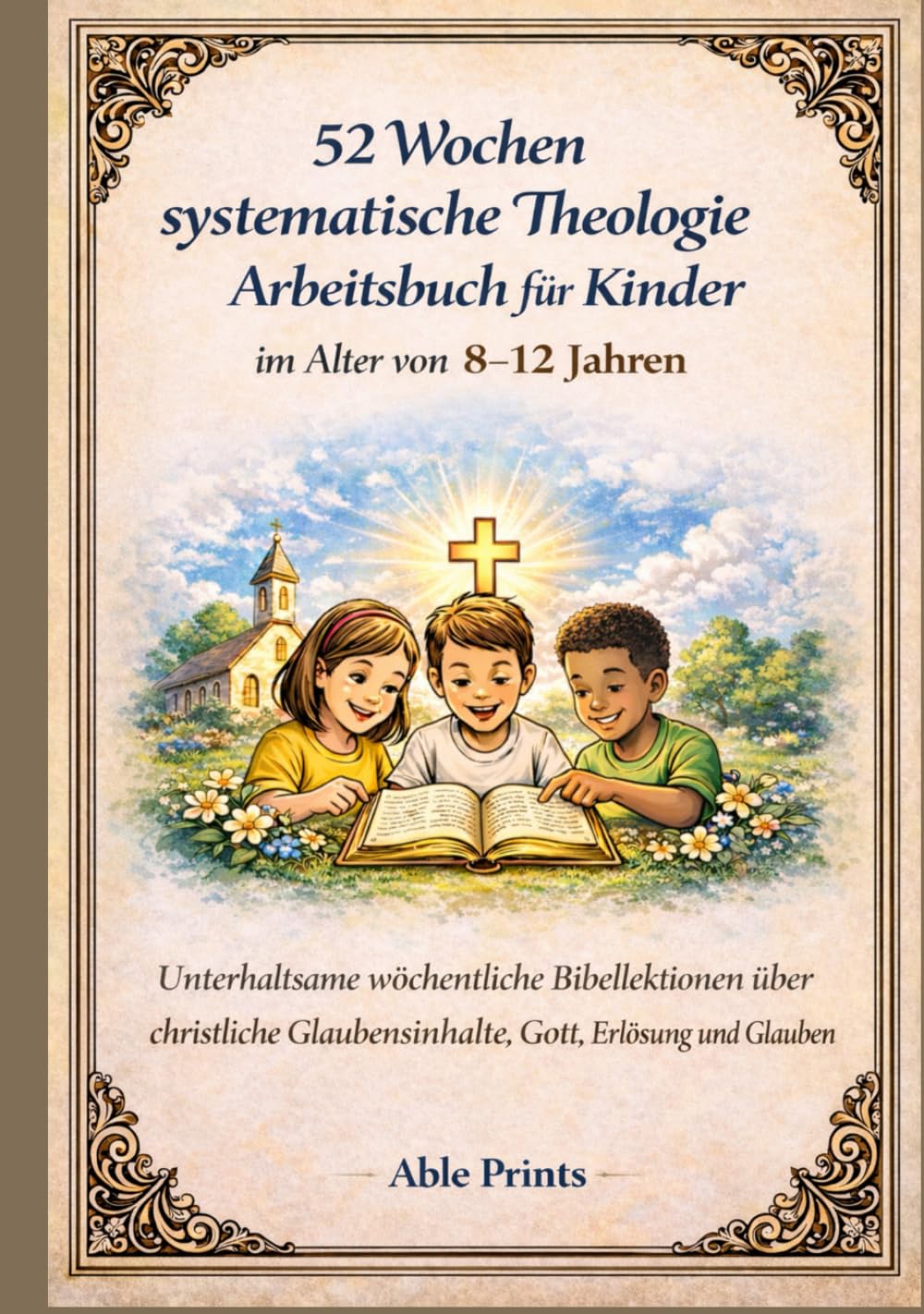 52 Wochen systematische Theologie Arbeitsbuch für Kinder im Alter von 8 –12 Jahren: Unterhaltsame wöchentliche Bibellektionen über christliche Glaubensinhalte, Gott, Erlösung und Glauben