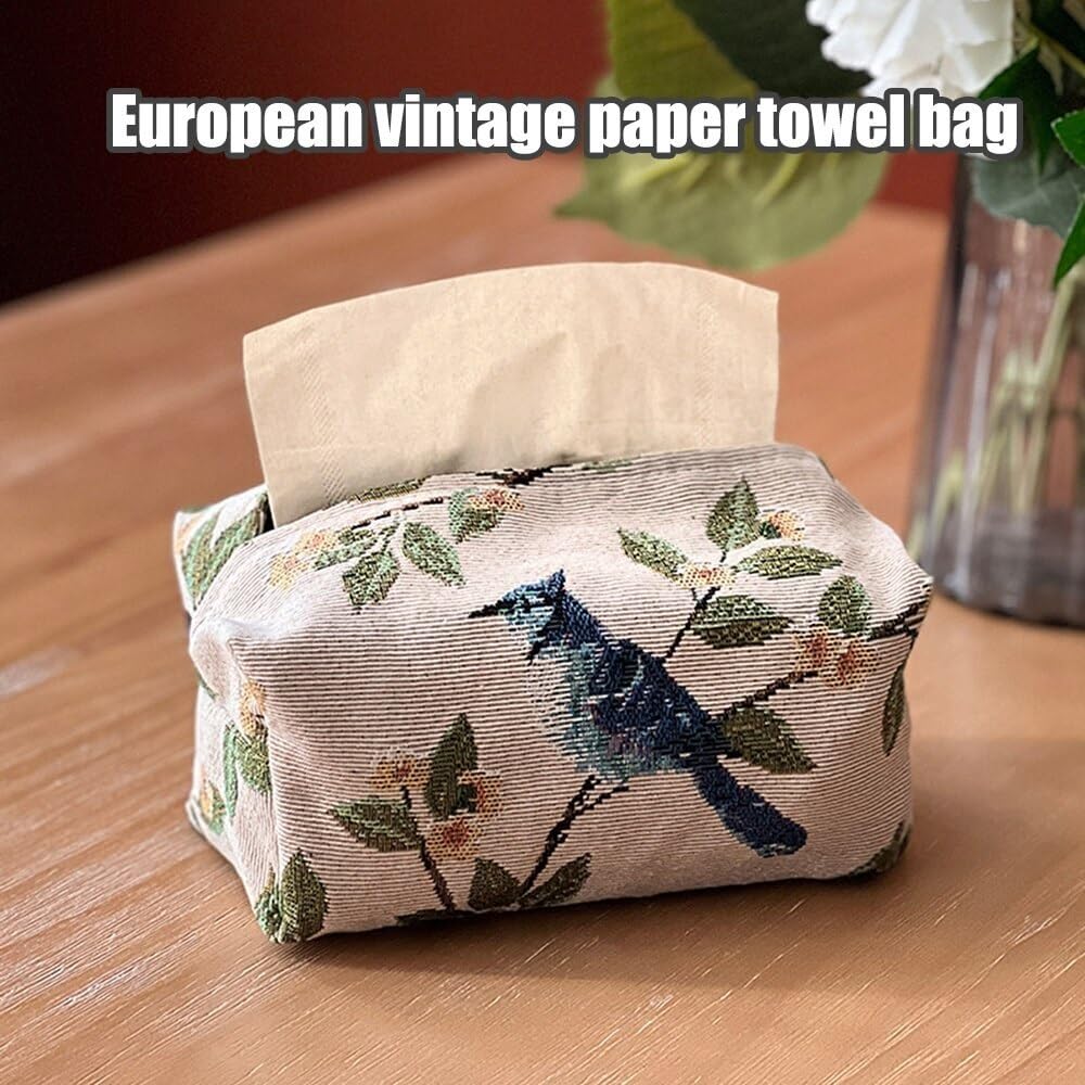 Pudełko na chusteczki Pudełko na chusteczki, stół w salonie, torba do przechowywania, żakardowa torba z szufladą, torba na biurko Pudełka na papier