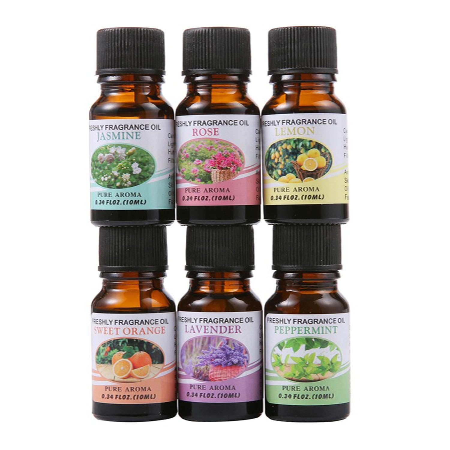 C&C Home Pack of 6 Natural and Pure Premium Fragrance Water Soluble Aroma Diffuser Essential Oil For Humidifier, Aroma Diffuser.