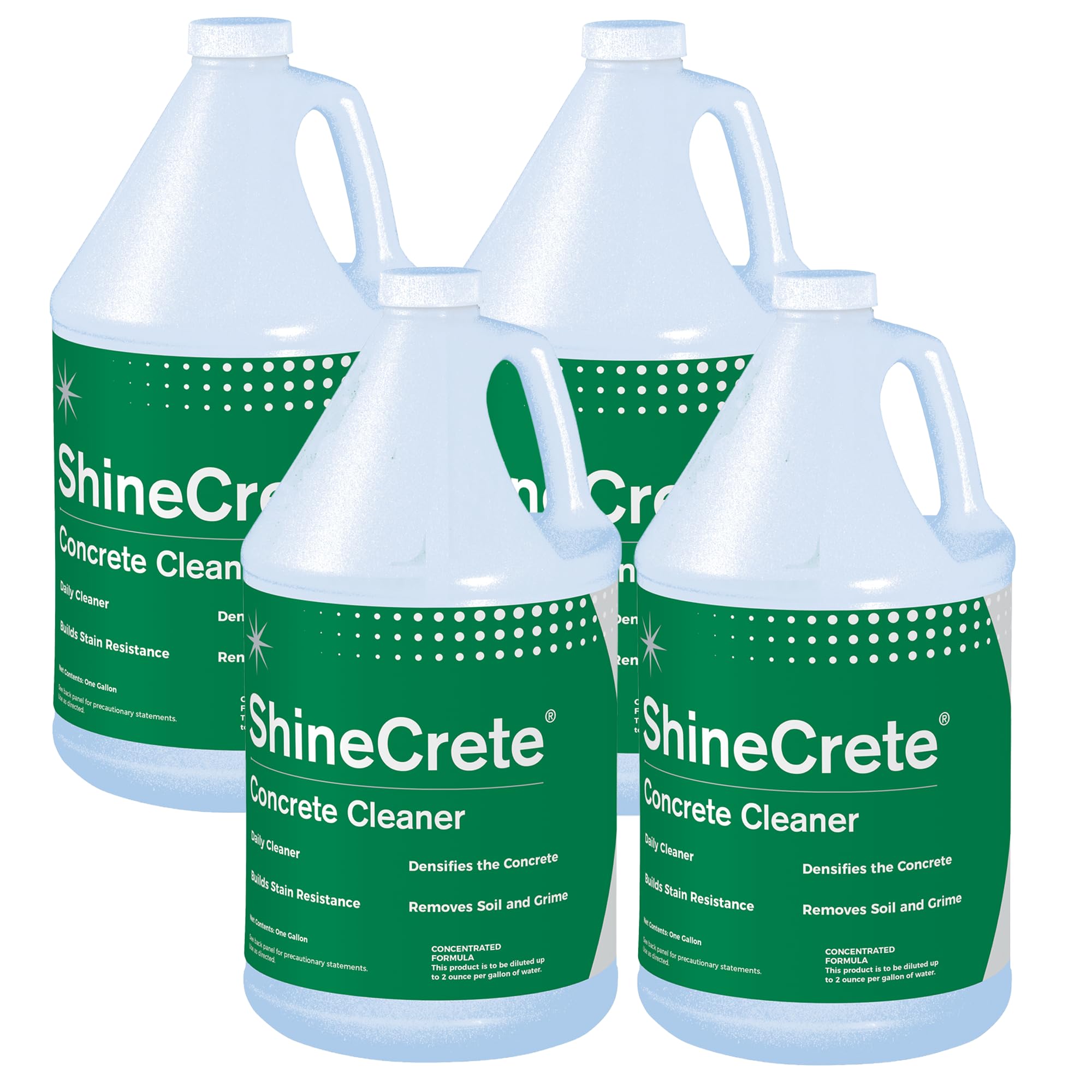 Jani-Source ShineCrete Concrete Cleaner - Daily Polished Concrete Floor Maintenance & Protector, Gallon (Case of 4)