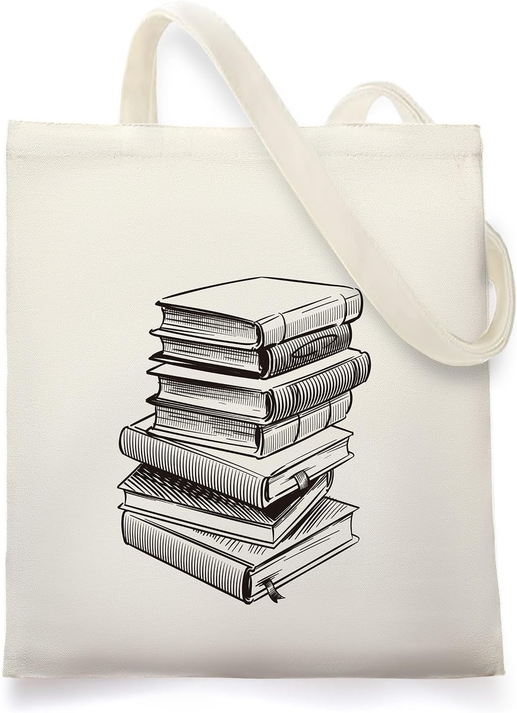 Aesthetic Canvas Tote Bag for Women, Cute Tote Bag with Inner Pocket Book Tote Bag Reusable Grocery Bags for Shopping