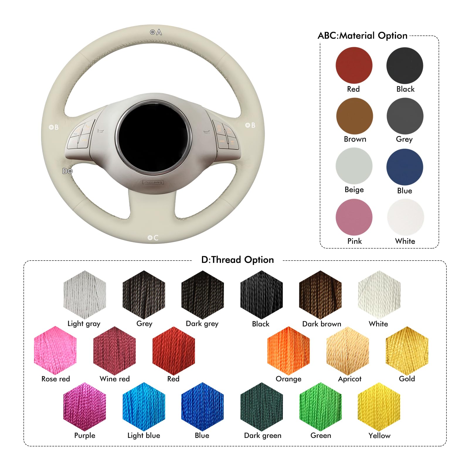 Coprivolante Auto Universale Nero - Antiscivolo, Traspirante, Facile Da Installare - Foto 2