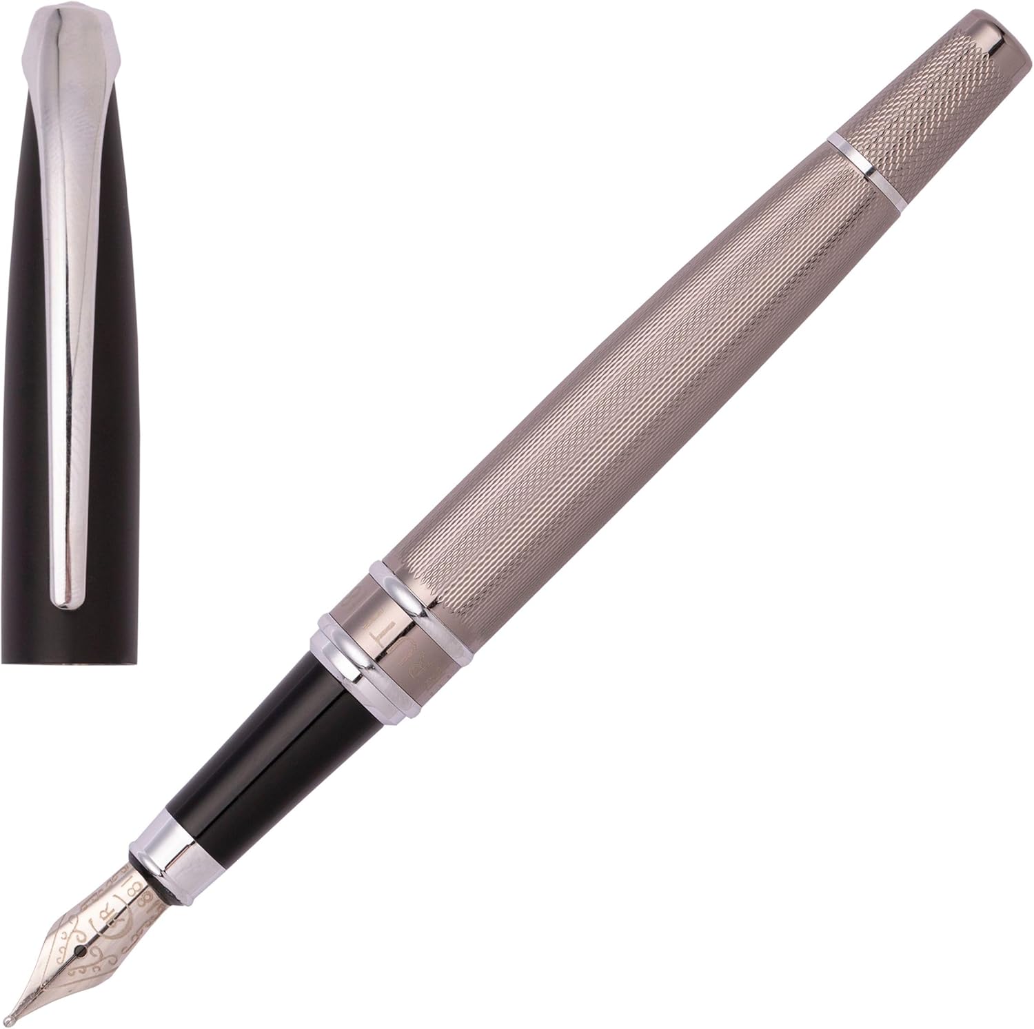 Stylo plume Cerruti 1881 Abbey Diamond Gun | Instrument d’écriture emblématique | Coffret cadeau