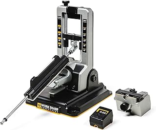 Professional Precision Adjust Knife Sharpener with Digital Angle Adjustment and Angle Guide, 6 Sanding Plates and Many Accessories