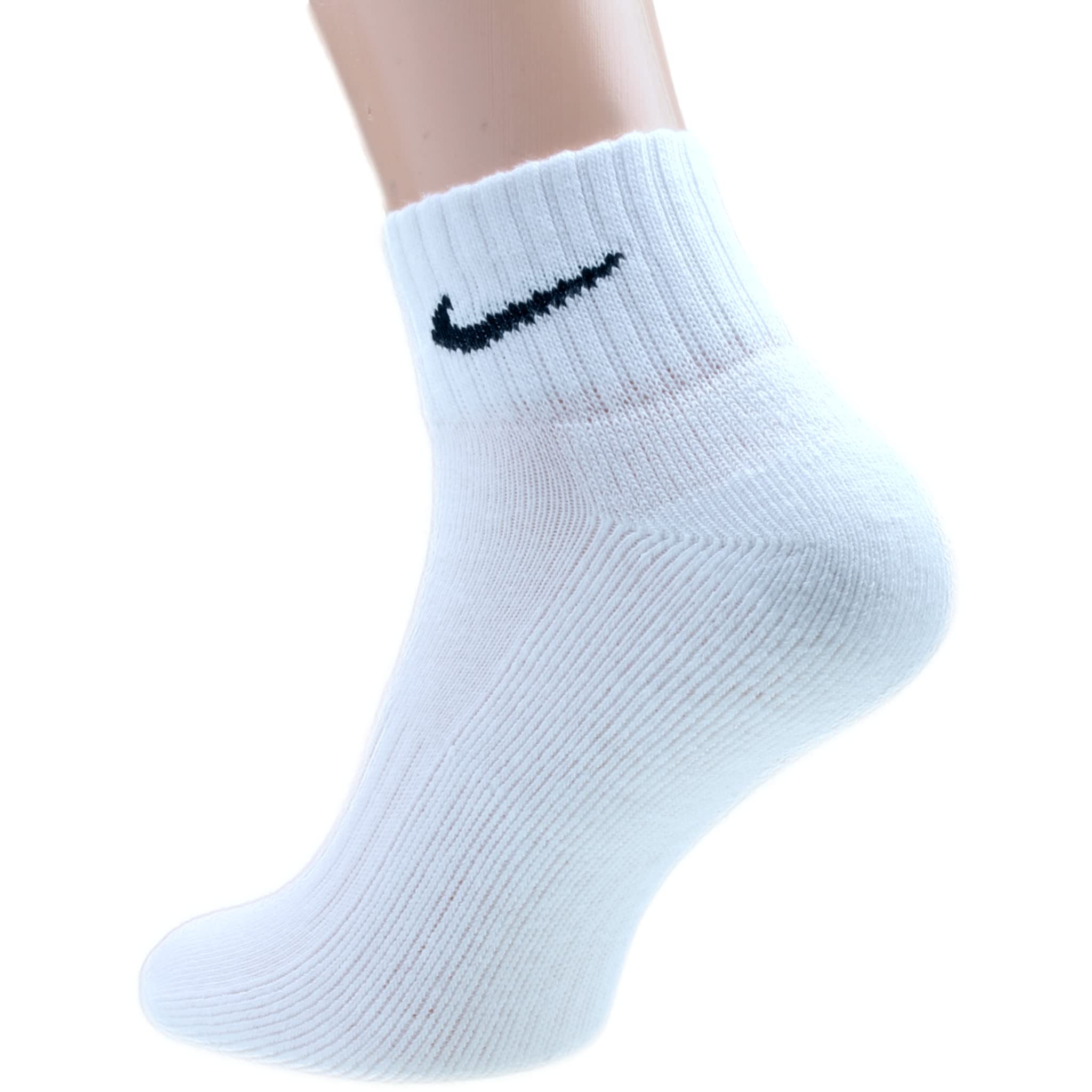 Nike 9 Paar Socken One Quater Socks Herren Damen Kurze Socke Knöchelhoch, Farbcode + Farbe:A28 6 Paar bunt 3 Paar schwarz