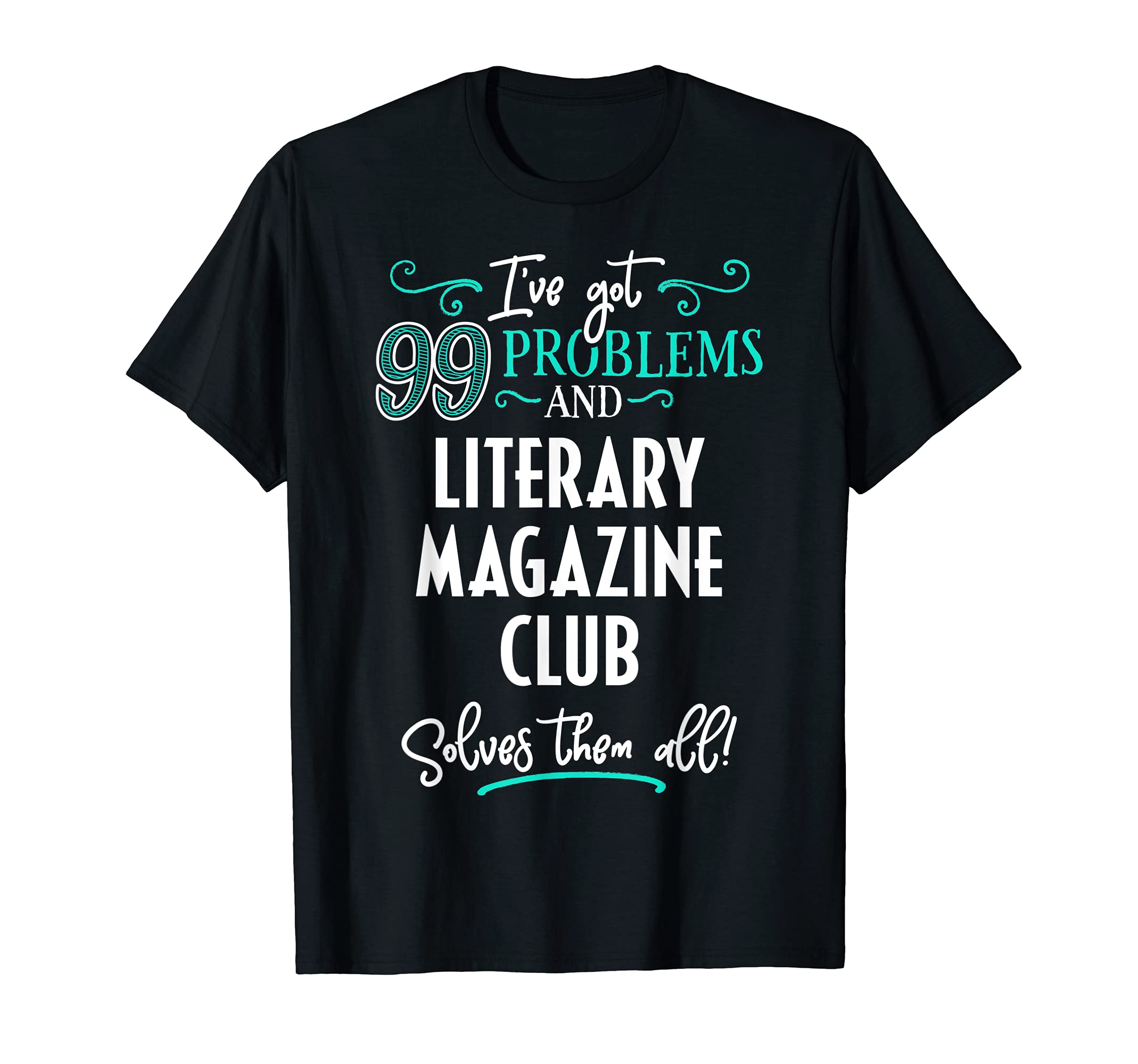 Literary Magazine Club Design Gift - Literary Magazine Club T-Shirt, Black