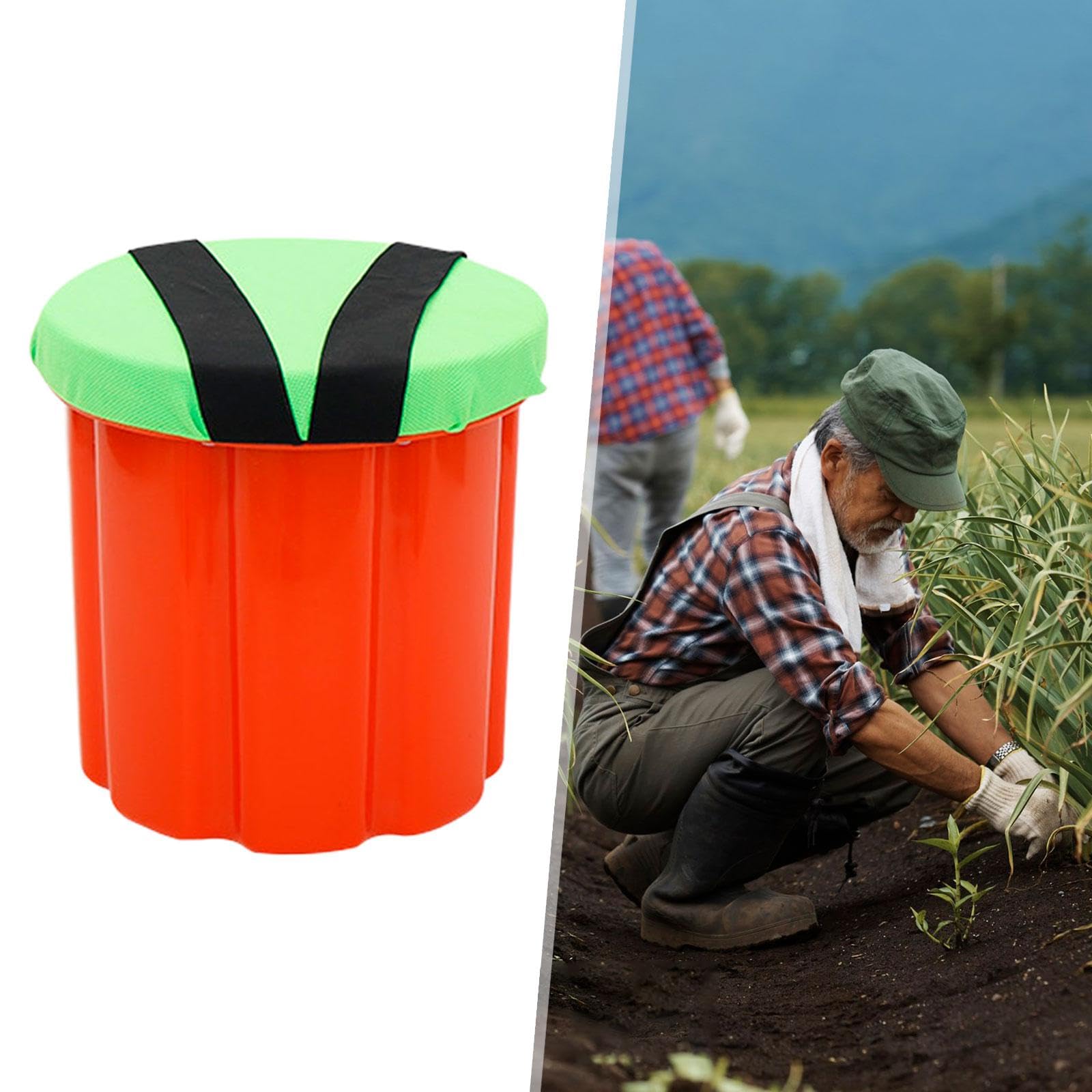 F Fityle Tabouret de Jardin Portable Petit Tabouret de Jardin siège de Travail de Jardin pour l'extérieur, la Plantation, la pêche, 32cm Plastique