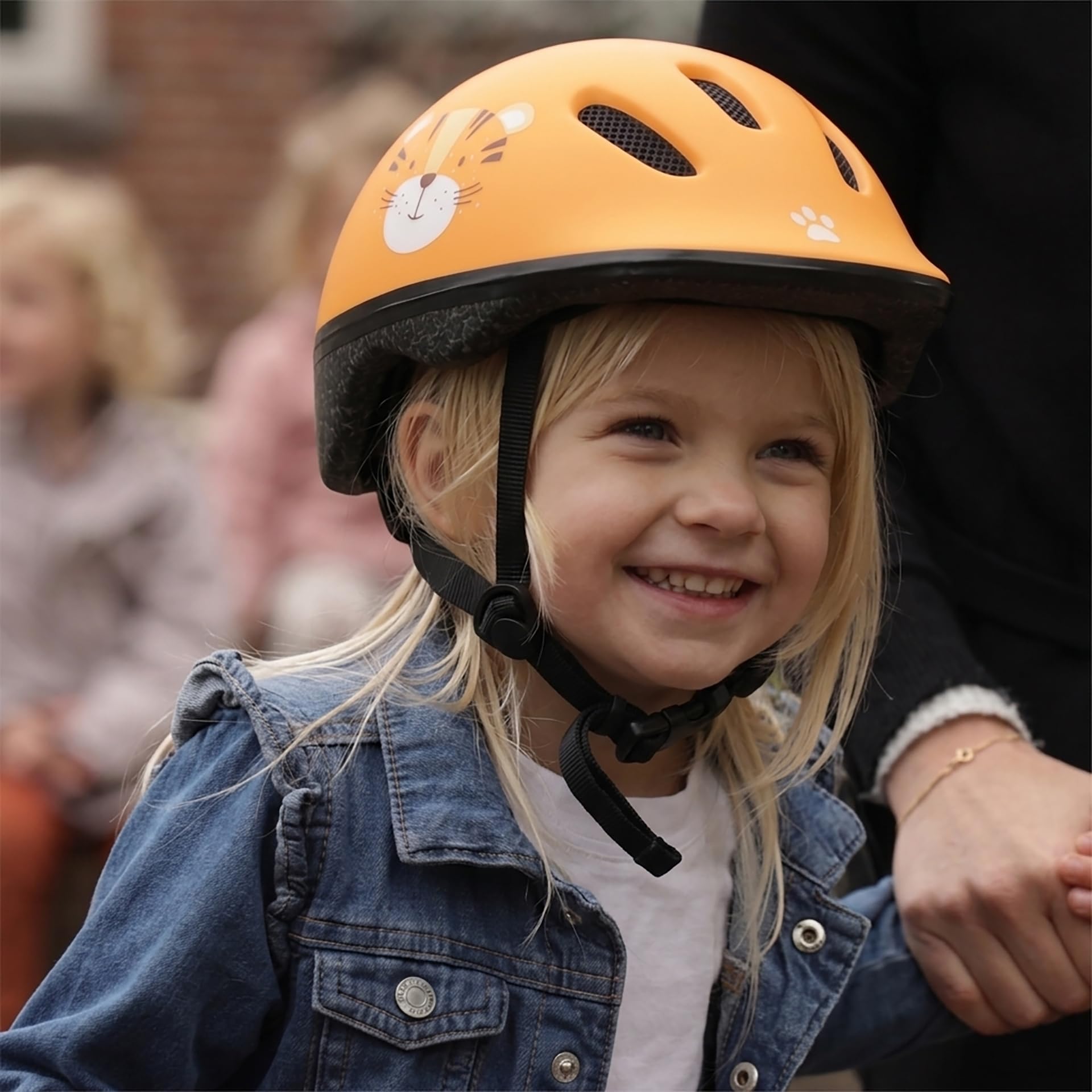 XXS Casco Bebé Polisport AMZ (44-48 cm) - Casco Bambino Leggero 190g Con 6 Prese D’Aria E Rete Anti-Insetti. Casco Da Ciclismo Per Bambino Piccolo, Balance Bike, Triciclo E Seggiolini Anteriori