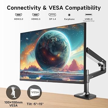 KTC 27 Inch QHD Computer Monitor, 2K 144Hz 1440P Gaming Monitor, Eye Care PC Monitor for Office Gamers, HDMI/DP, FreeSync & G-Sync, HDR10, VESA, Tilt Adjustable, H27T27S