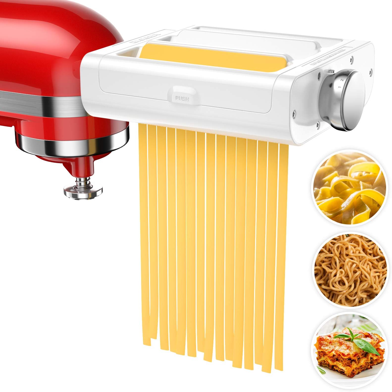 Imperia Pasta Maker Machine - Heavy Duty Steel Construction w Easy Lock Dial