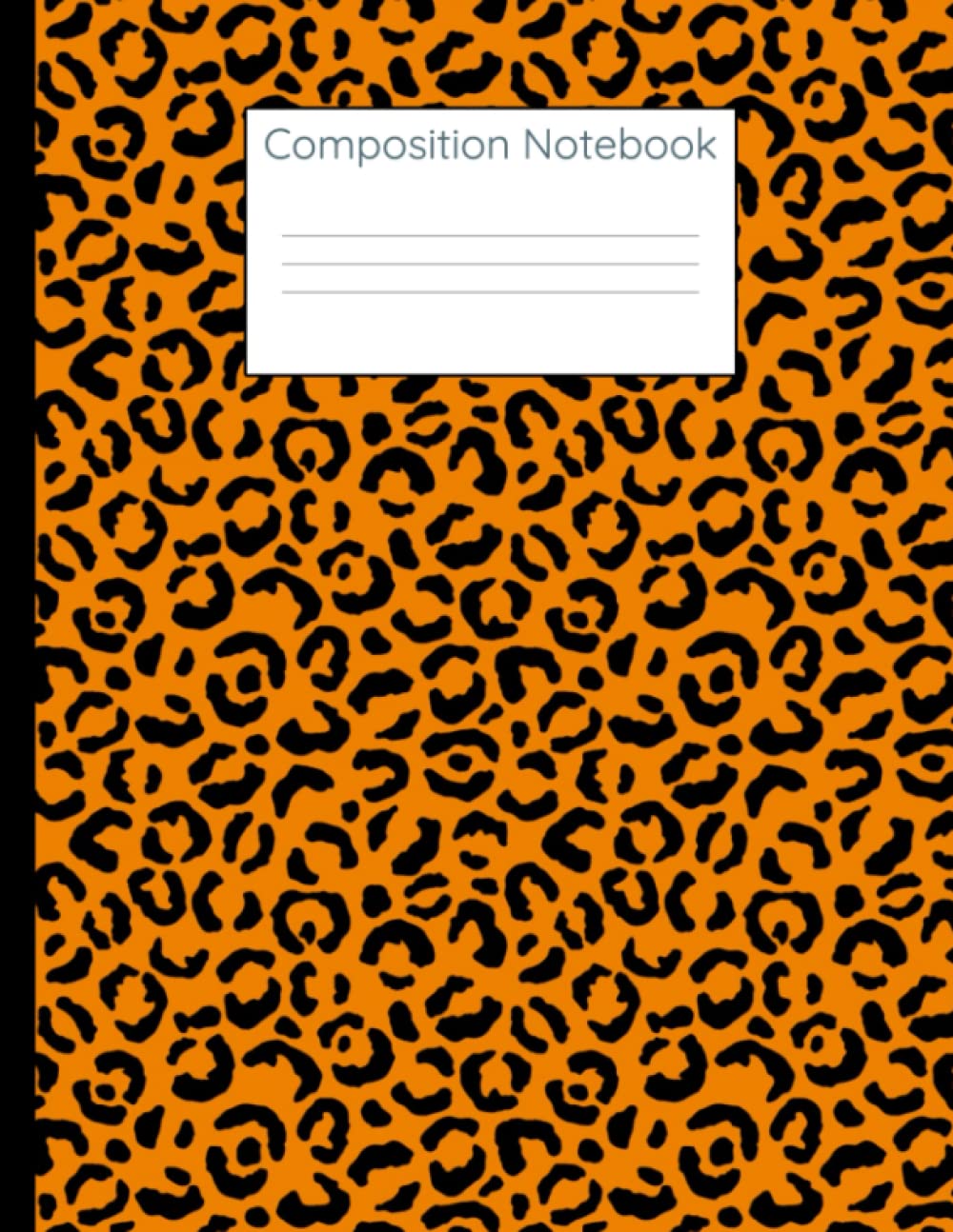 Notebook: Animal Print College Lined Notebook
