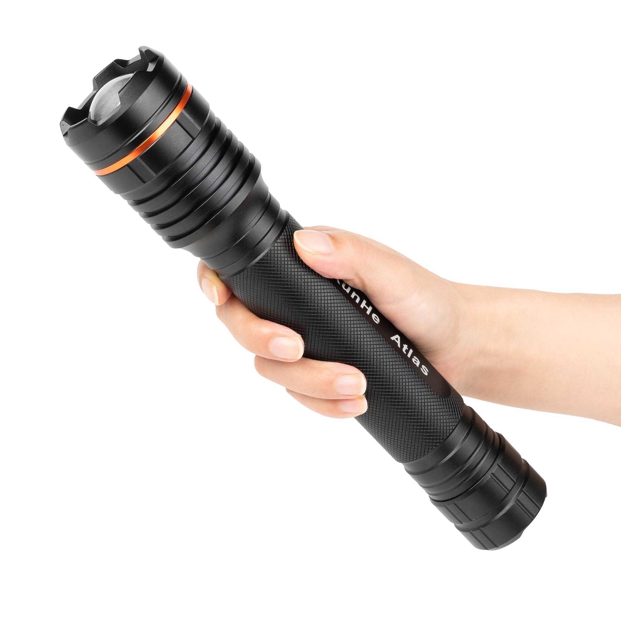 best large rechargeable flashlight for home emergency KunHe Heavy Duty 3D Cell LED Flashlights Large Aluminum Zoomable High  Lumens-1000 LM Battery Powered Police Flashlight- Big Flashlight for Home  Emergency Power Outages Camping Car