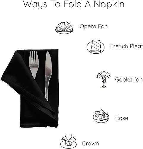 Vista 57 de Encasa XO Juego de 12 servilletas de tela color azul cobalto, 17 x 17 pulgadas, servilletas de cena de algodón de color sólido, servilletas de boda