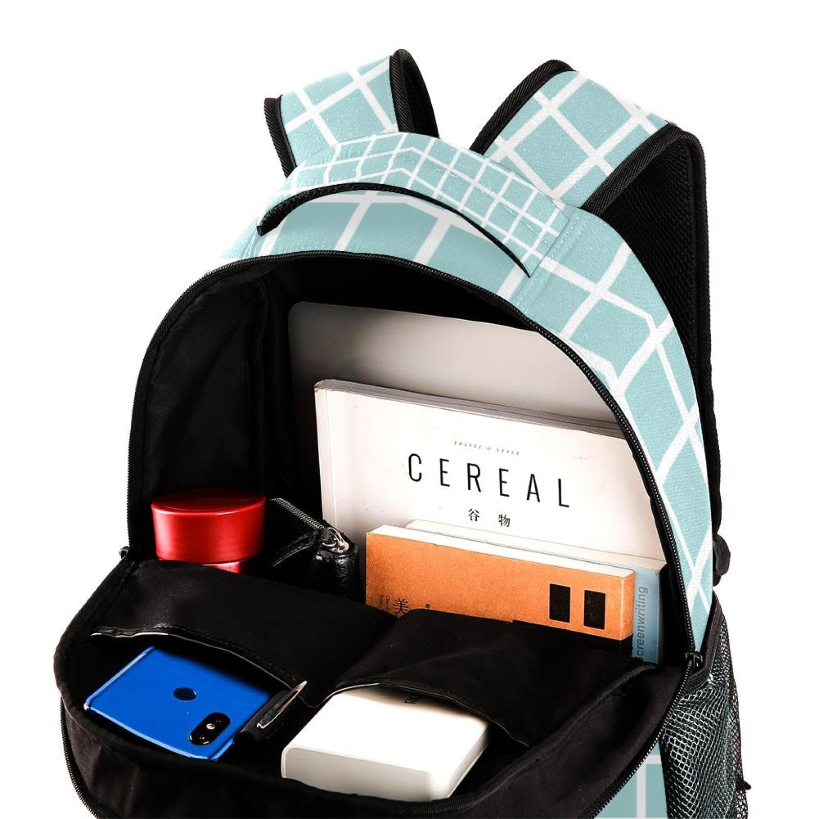 Zaino scolastico per uomini e donne, borsa da viaggio semplice per computer portatile, zaino leggero per università, zaino casual per libri