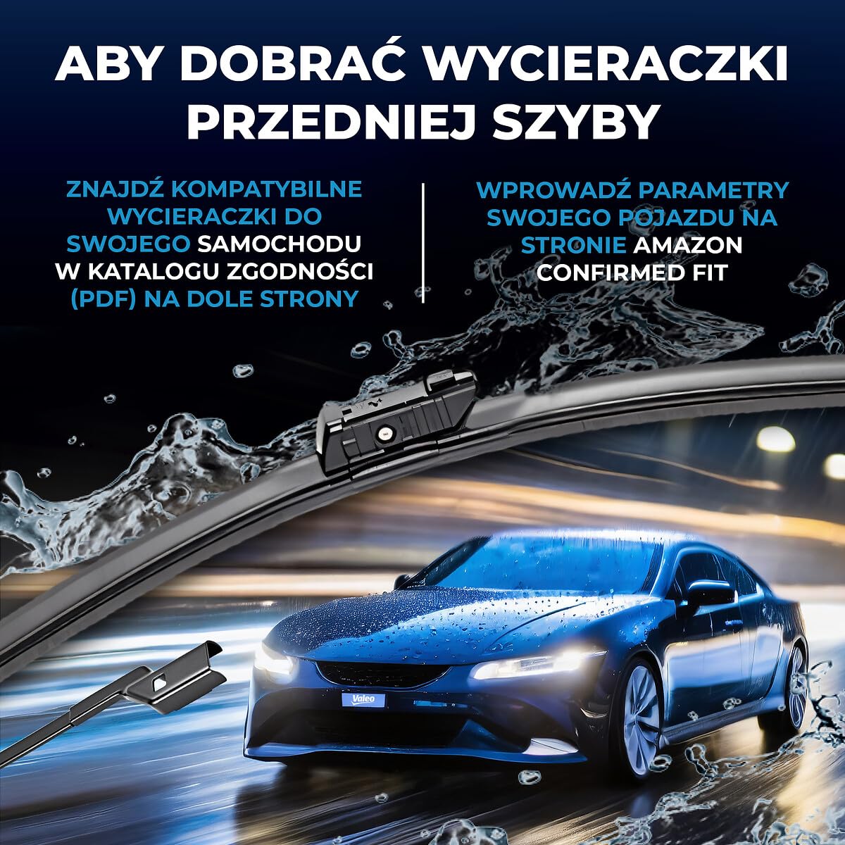 VALEO Silencio Wycieraczki - VF374 - Zestaw Wydajnych, Zapewniajacych Doskonala Widocznosc na Drodze, latwych w Montazu Oryginalnych Plaskich Wycieraczek 600mm/380mm - Przód - Zestaw 2 szt. - 574474