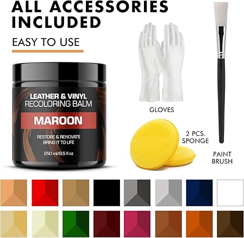 Miniatura 4 de FORTIVO Bálsamo recolorante de cuero y vinilo Granate