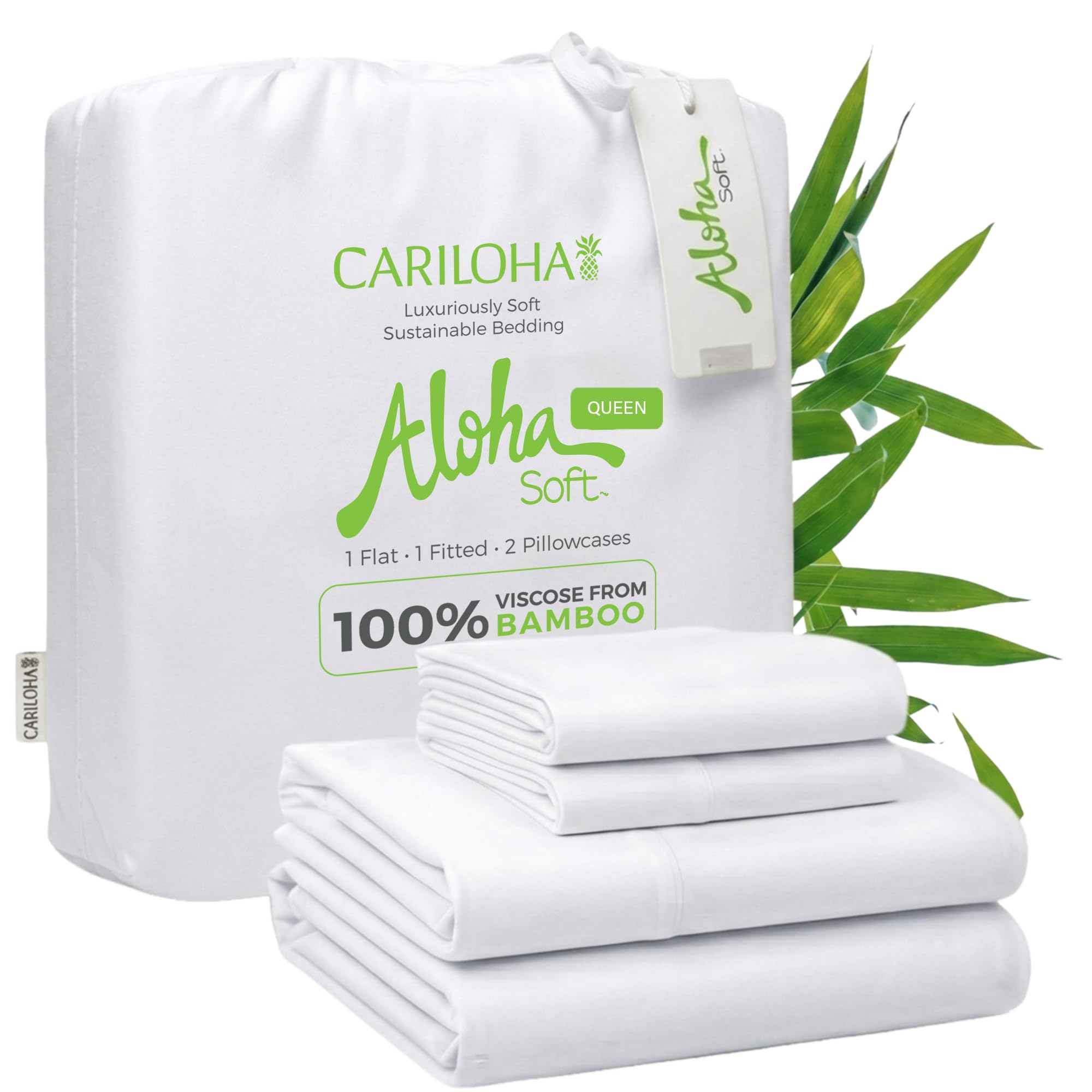 Cariloha Aloha Soft Bamboo Viscose Sheet Set