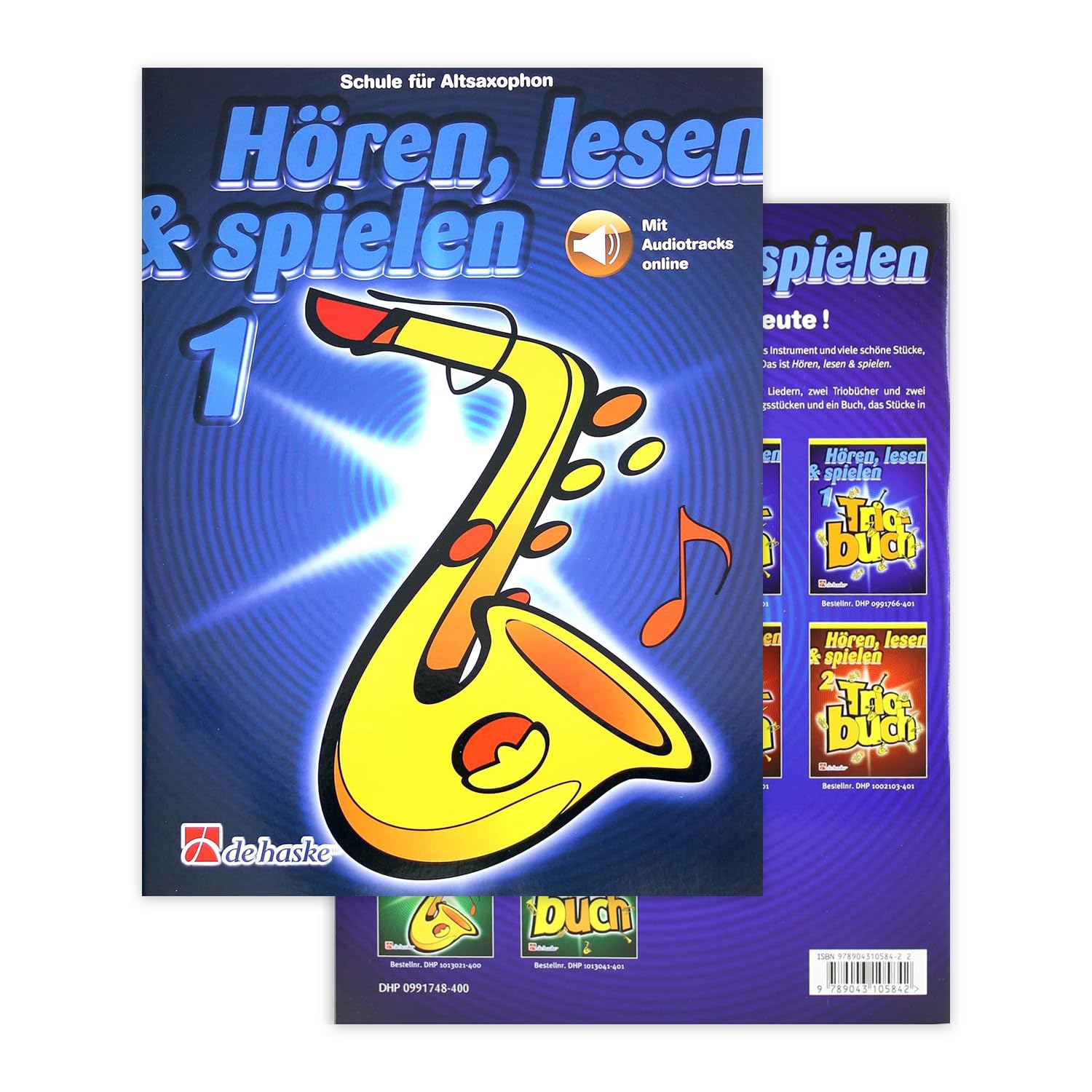 Accessoires Saxophone (porte-partition, nacres, sangle, écouvillon, rehausseurs de clés) Saxophonschule Band 1