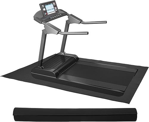 BalanceFrom - Tapete de alta densidad para equipo de gimnasio, PVC de 14 de pulgada de grosor, suelo antideslizante para cinta de correr, bicicleta