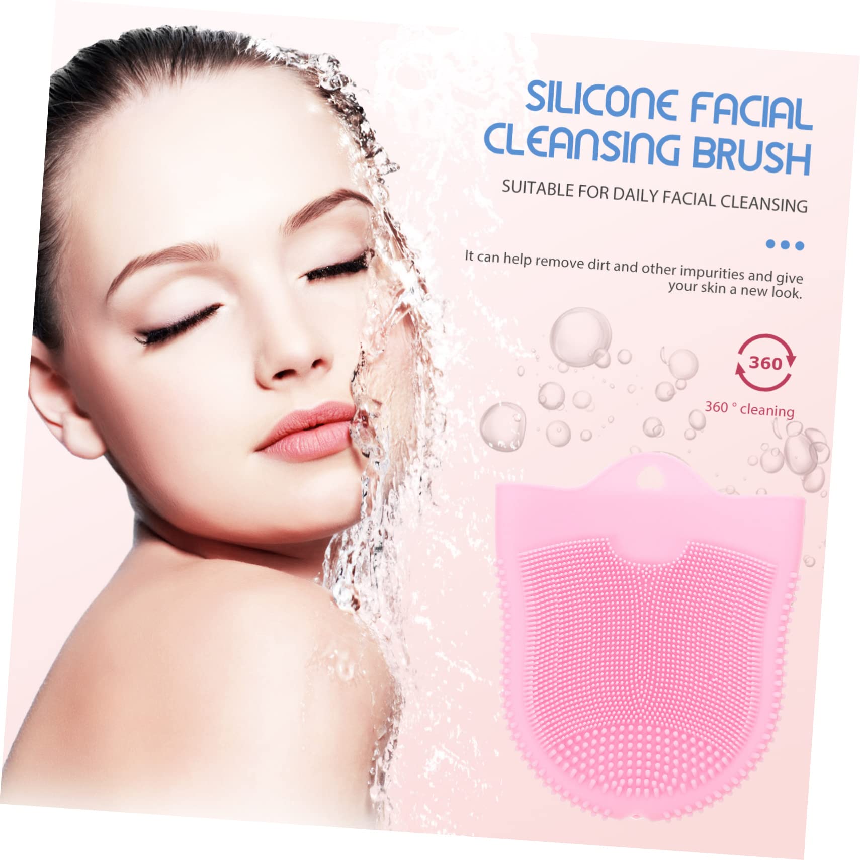 PartyKindom Facial Cleansing Brush Face Scrubber Gentle Face Cleaning for Sensitive Skin