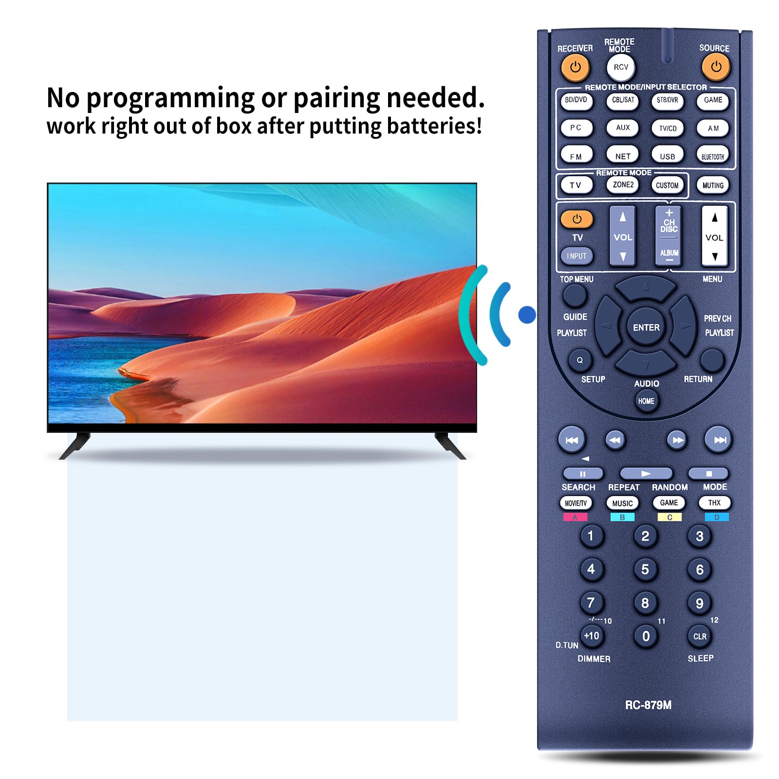 Télécommande GENERIQUE Télécommande pour récepteur AV Onkyo TX ‑ NR535