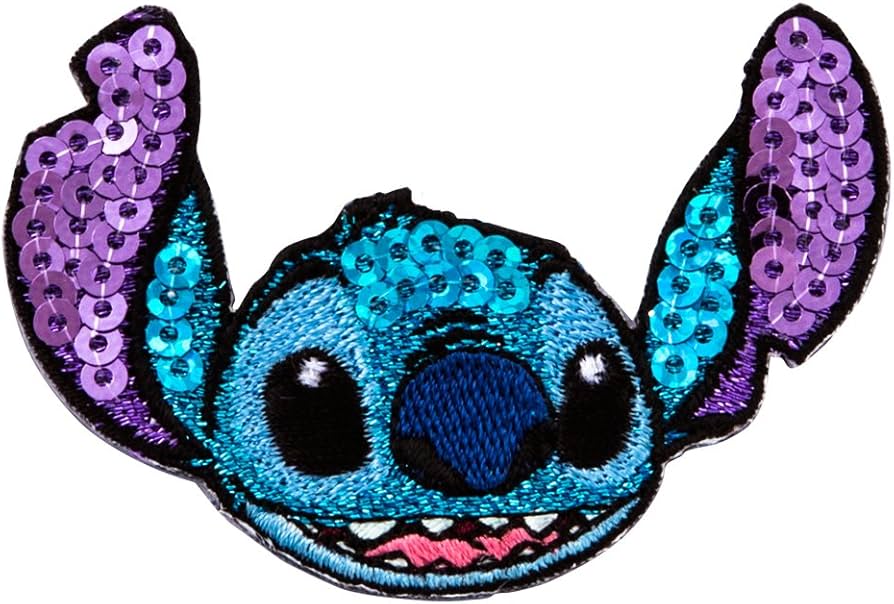 Amazon | ミノダ ディズニー スティッチ スパンコール刺繍デコシール