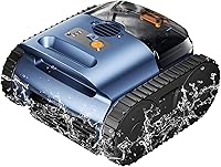 Nepturox SAT25 Cordless Robotic Pool Vacuum: Smart Navigation, Track Drive, Wall Climbing, 150Min Runtime, Pools to 2150 Sq Ft