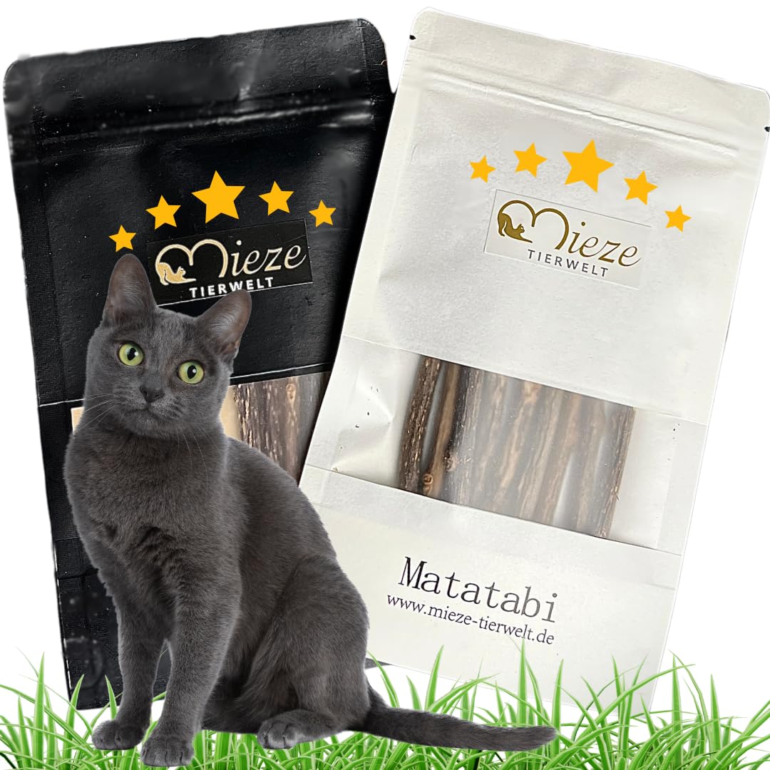 Matatabi Sticks para gatos | Cuidado dental para gatos Naturaleza | Palos para gatos de madera Matatabi | Huesos masticables para gatos mal aliento | Cepillo de dientes para gatos | palitos para gatos