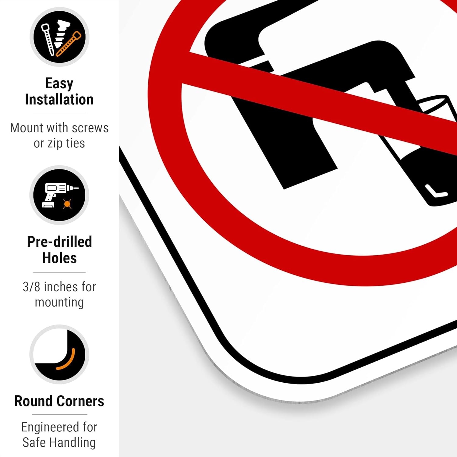 Non Potable Water Do Not Drink Do Not Use for Drinking Washing Or Cooking Sign, 12x18 Inches, Rust Free .063 Aluminum, Fade Resistant, Made in USA