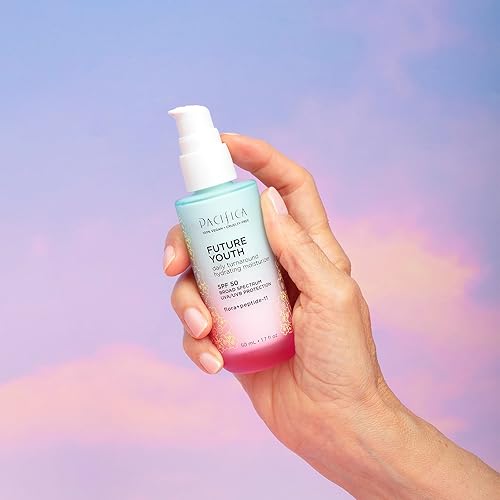 Miniatura 2 de Pacifica Beauty, Future Youth Daily Turnaround Hidratante Hidratante SPF 50, Protector Solar Facial Ligero, Absorción Rápida, Combate los Signos del