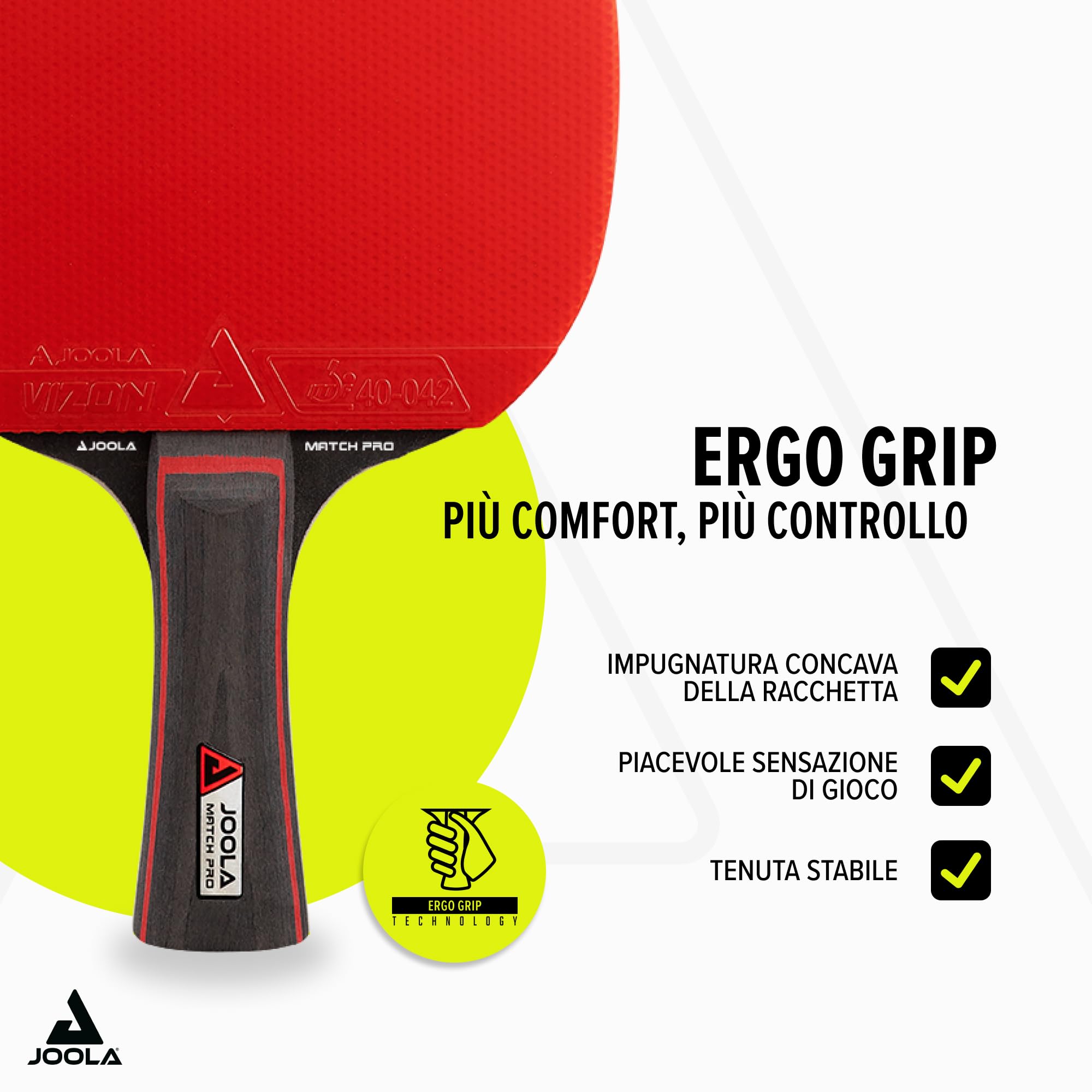 JOOLA Set da Tennis da Tavolo Professionale - 2 Racchette da Ping-Pong + 3 Palline + 1 Borsa Portatile