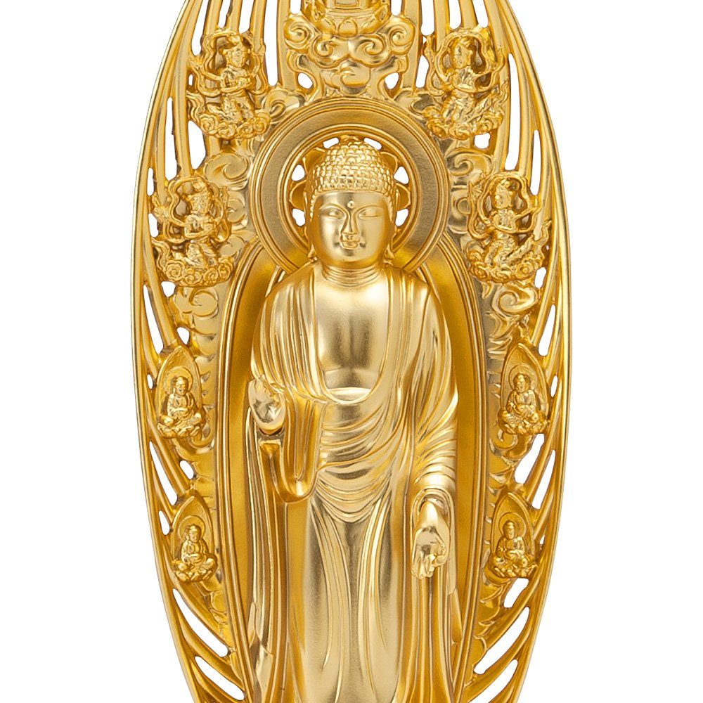 ご本尊様　阿弥陀如来　浄土宗 Amazon｜仏壇屋 滝田商店 舟阿弥陀如来(浄土宗) 合金製 中(高さ