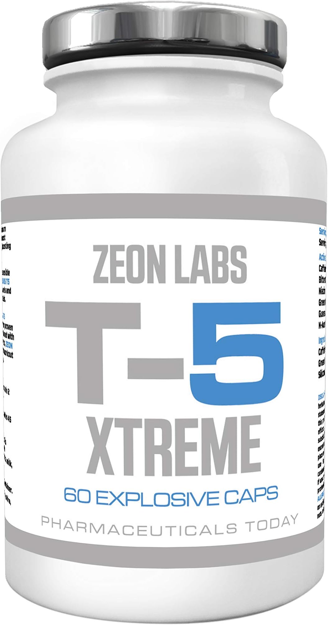 T5 Xtreme Fat Burner | Advanced Formula | Premium Thermogenic | Appetite Suppressant | Slimming Pills Ultra Potent | GMP Manufactured | 60 Capsules | One Month Supply