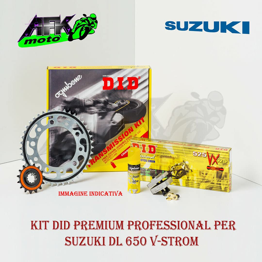 Kit de transmisión DID Piñón Corona Cadena DL V-Strom-XT 650 ABS 2012-2021