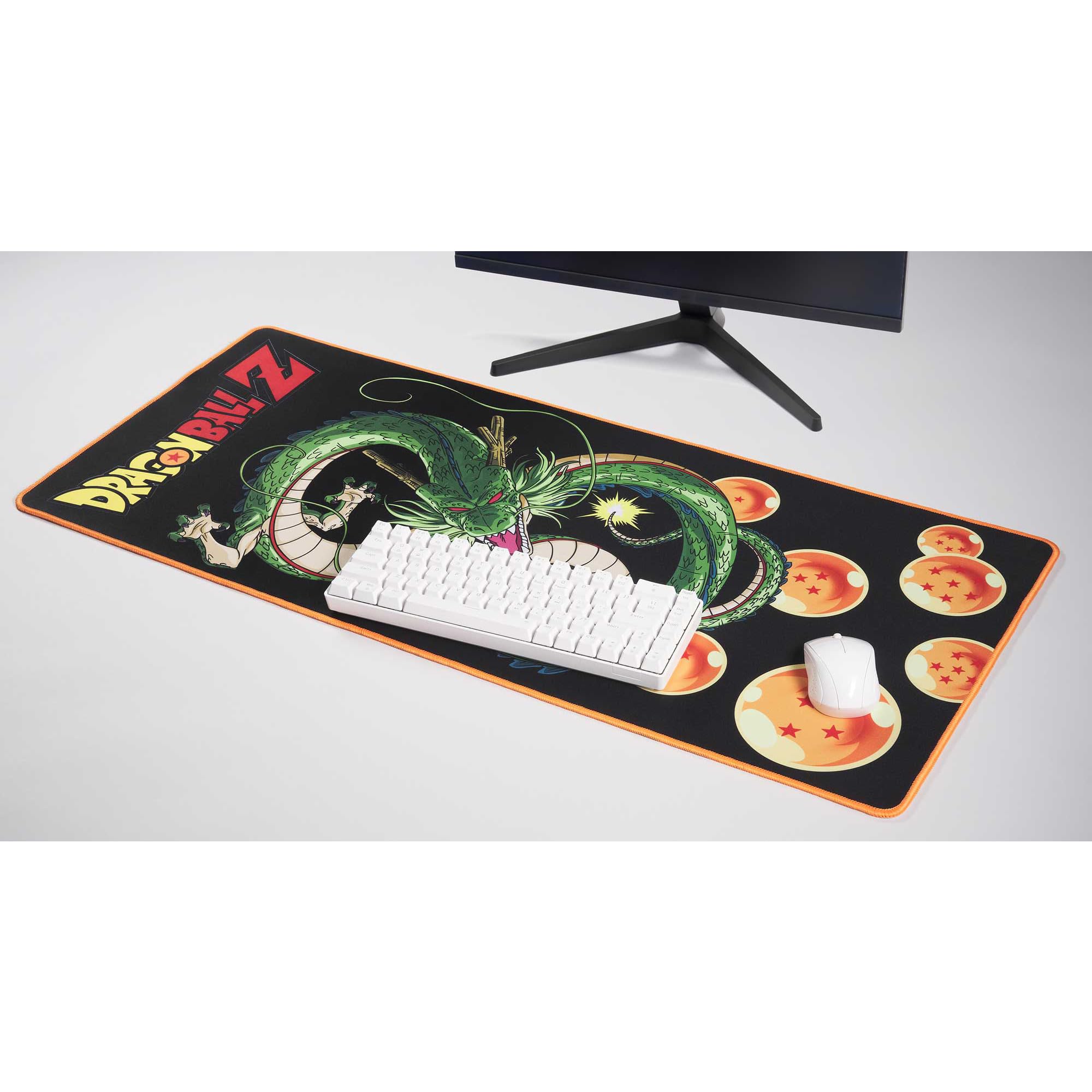 Subsonic - Alfombrilla para Ratón XXL - Alfombrilla de Escritorio Dragon Ball Z 90x40 cm - Superficie Lisa Optimizada para Sensores, Base Antideslizante, Bordes Cosidos – Negro